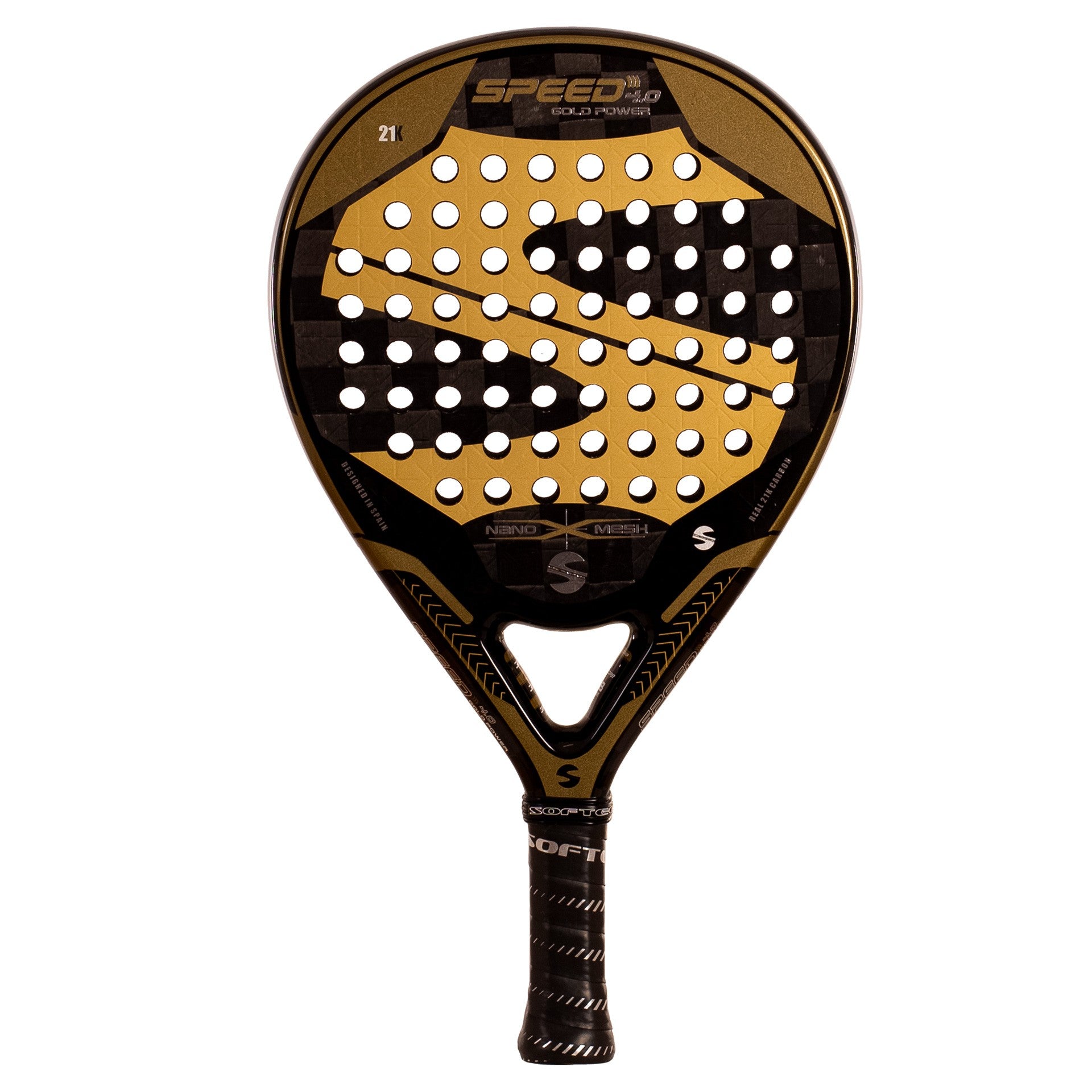 RAQUETTE DE PADEL SOFTEE SPEED GOLD POWER 4.0 NANO MESH