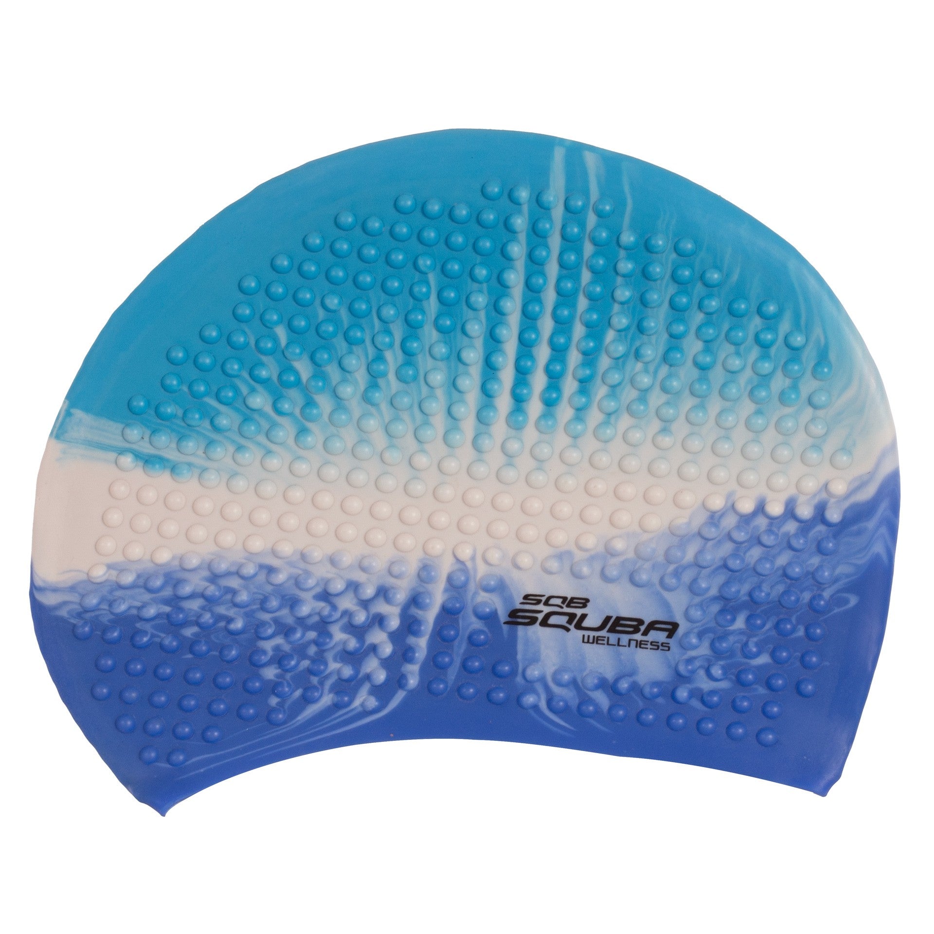 SQUBA BUBBLE MULTICOLOR SILICONE SWIMMING CAP