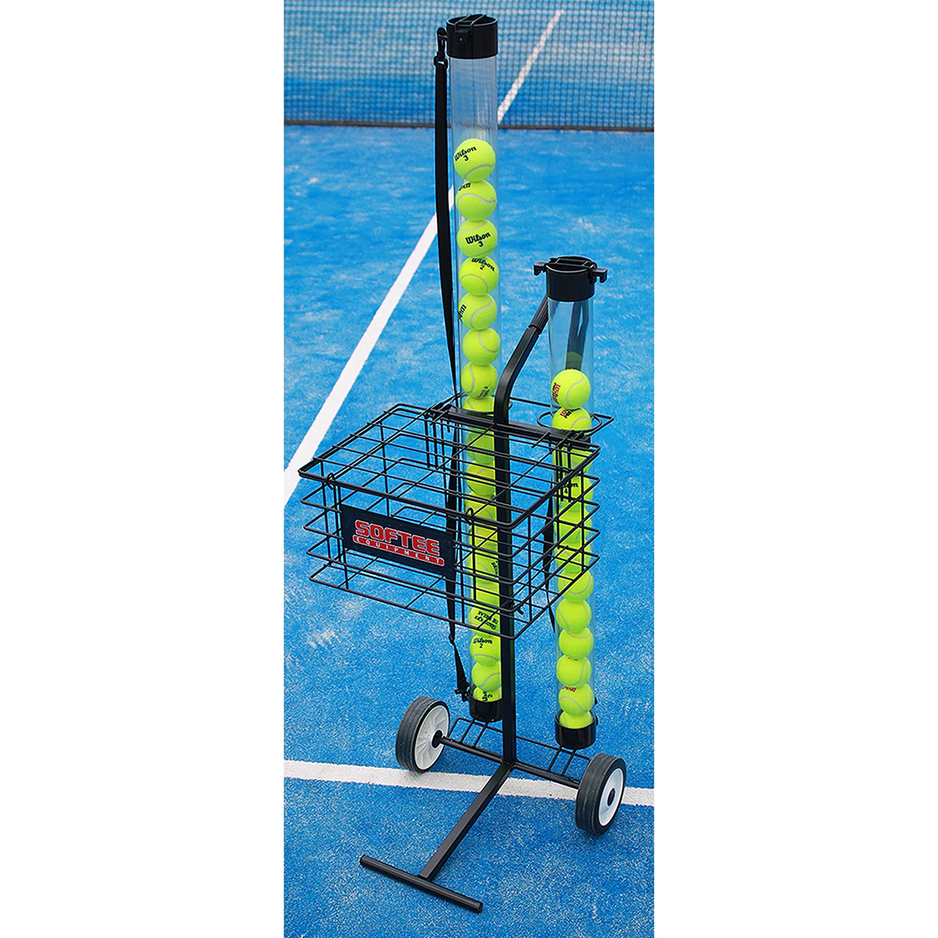 80-Ball Tennis / Padel Soft-Touch Ball Cart