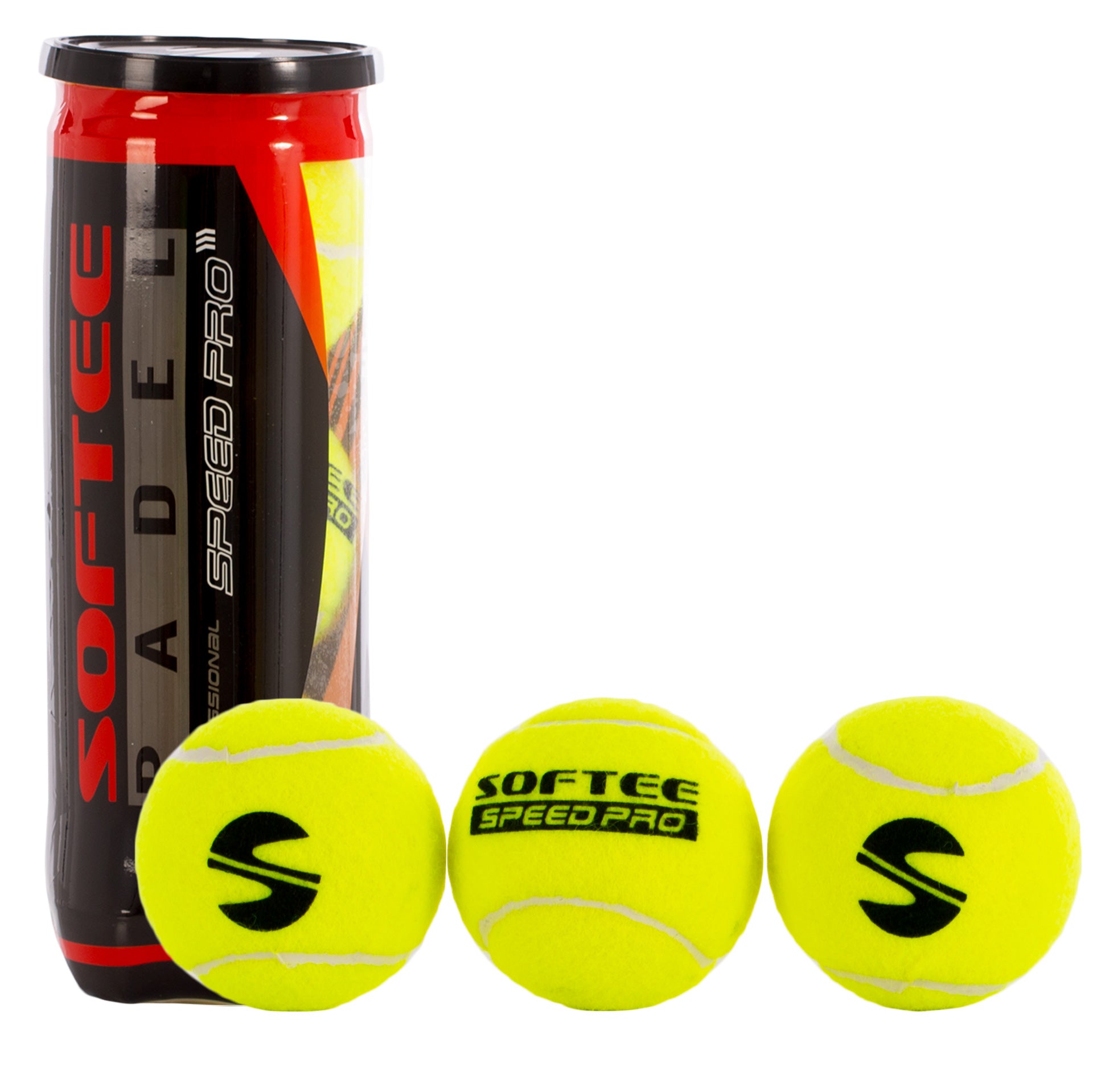 CAN OF 3 PADEL BALLS SOFTEE SPEED PRO