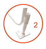 SET OF FOLDABLE METAL FUTSAL/HANDBALL GOALS 80X80MM