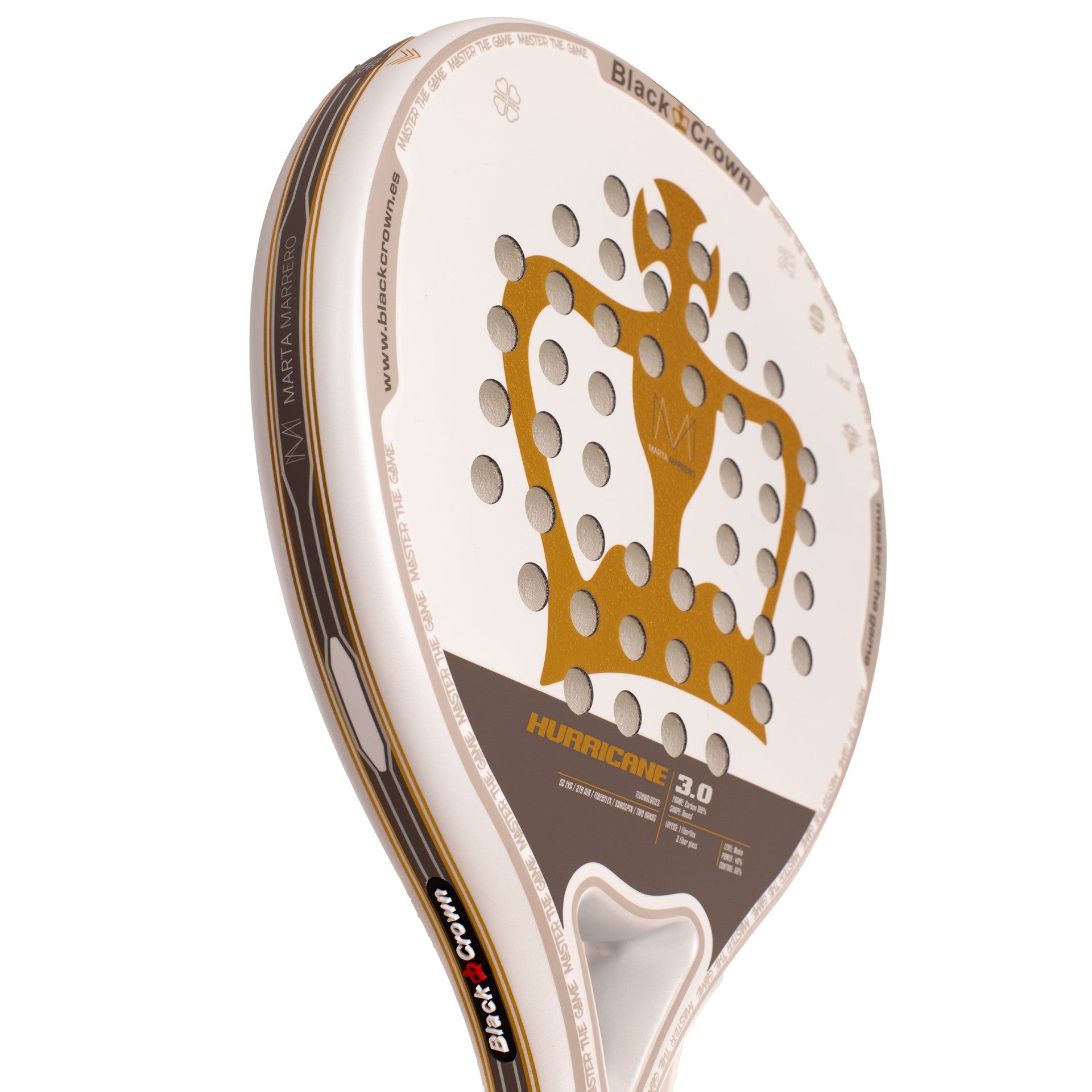 RAQUETTE DE PADEL BLACK CROWN HURRICANE 3.0