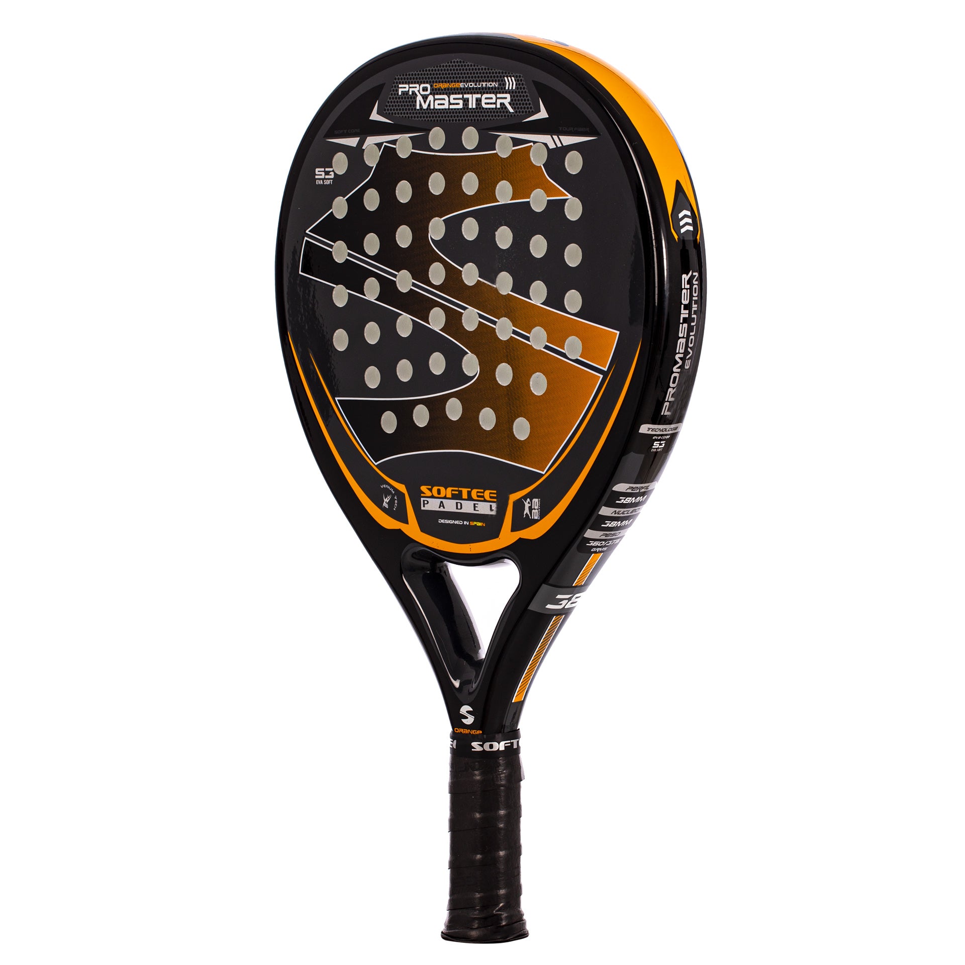 SOFTEE PRO MASTER EVOLUTION ORANGE PADEL RACKET