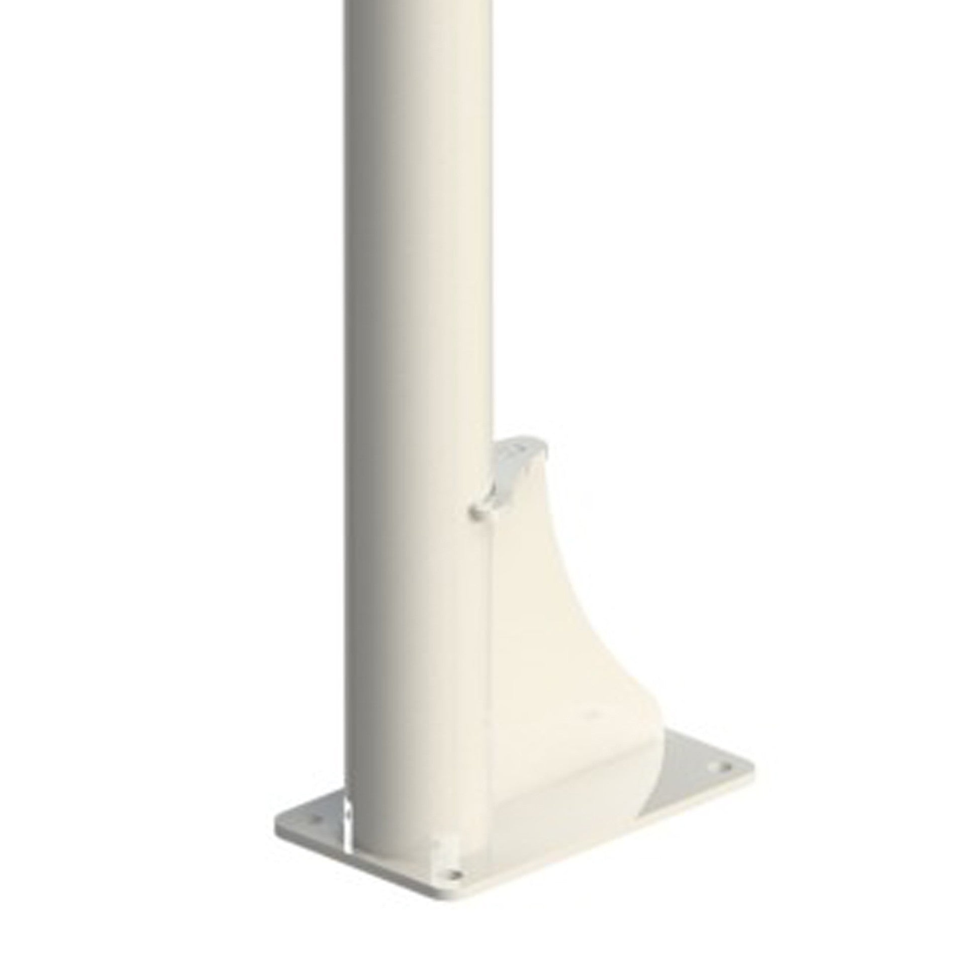 MINIBASKET MONOTUBE BASKETBALL GOAL NEW 114 MM FIXED TUBE WITH ANCHOR BASE - NO BACKBOARD, RIM