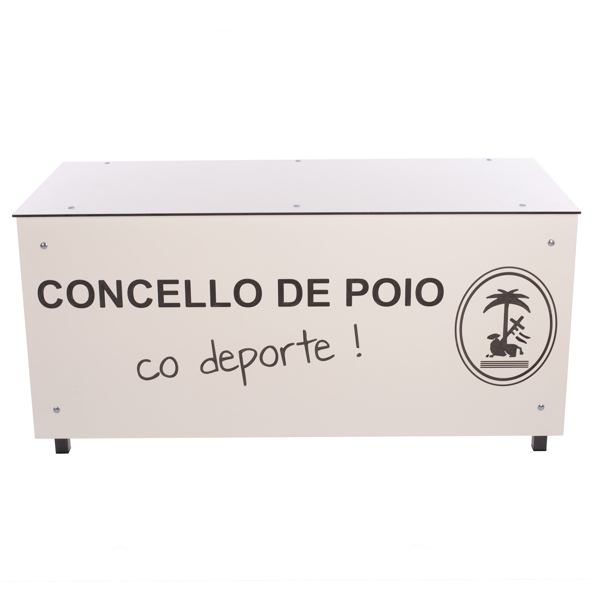 MESA ANOTADORES COMPLETA FENÓLICO 8MM BLANCO PERSONALIZABLE