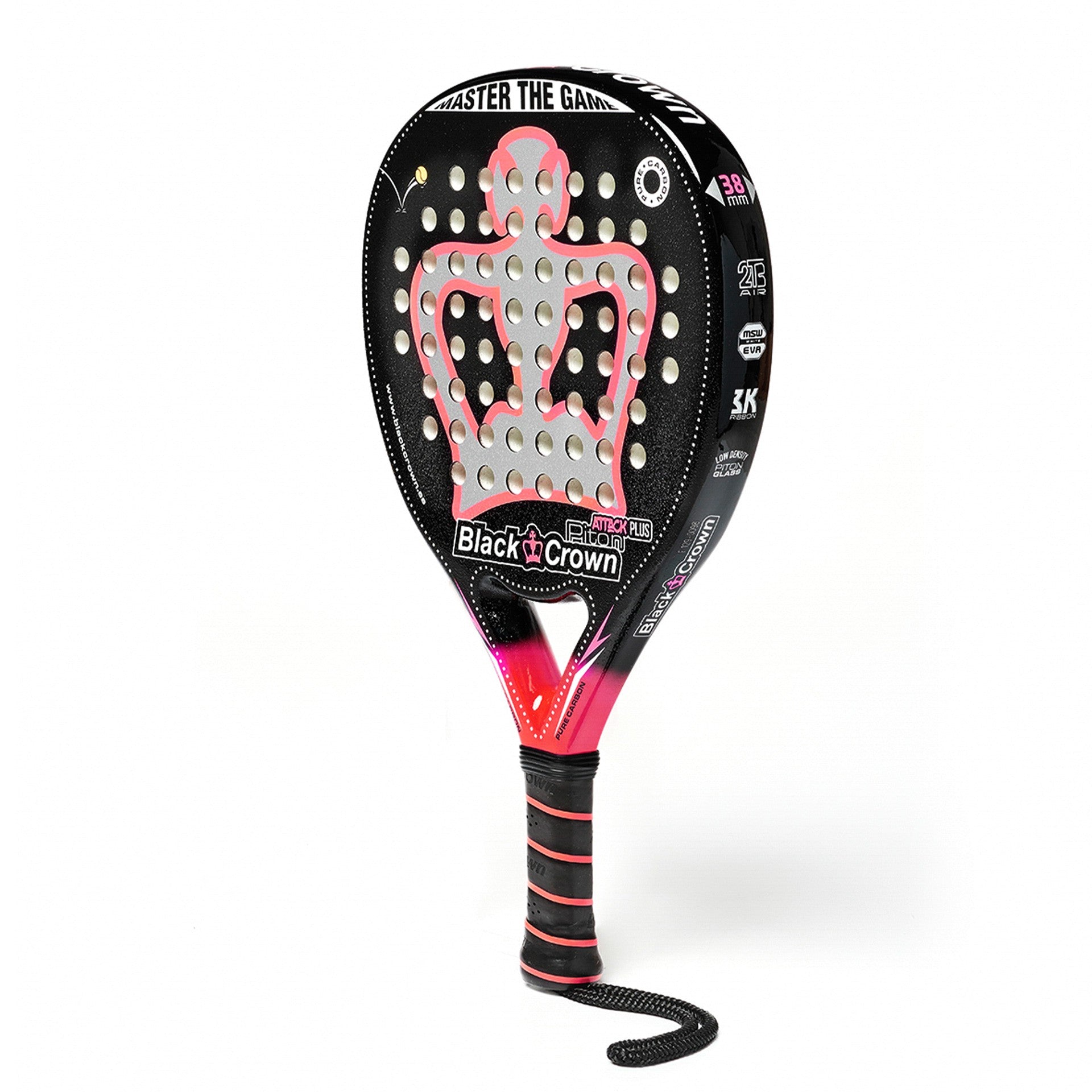 RAQUETTE DE PADEL BLACK CROWN PITON ATTACK PLUS