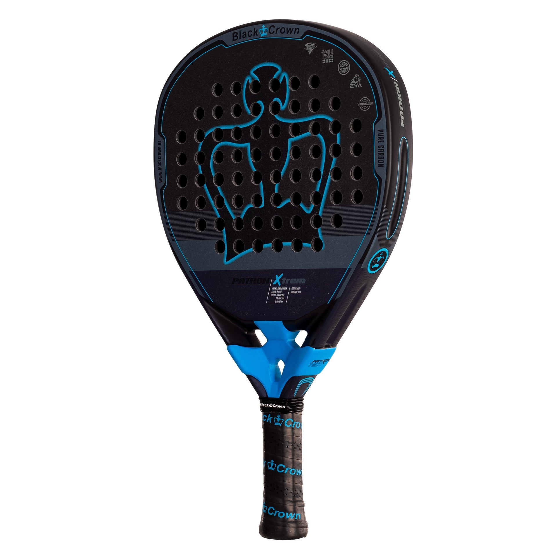 RAQUETTE DE PADEL BLACK CROWN PATRON XTREM