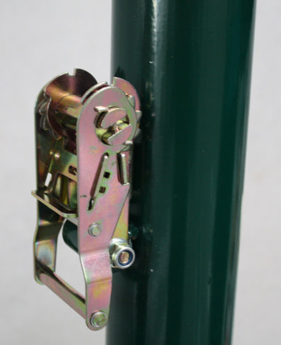 METALLIC FIXED VOLLEYBALL POSTS, ADJUSTABLE FOR TENNIS