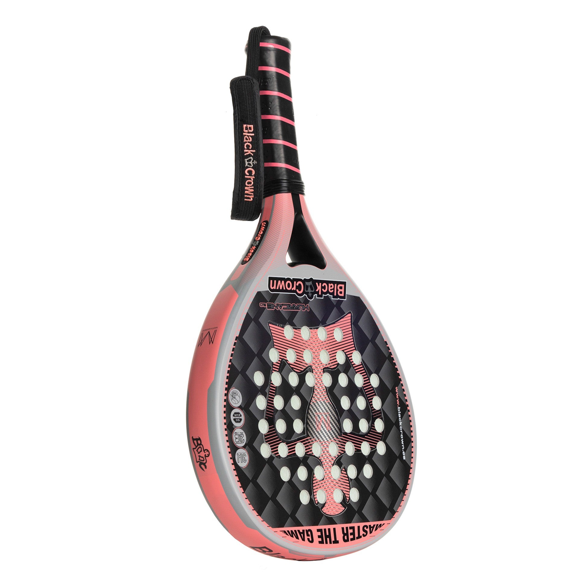 RAQUETTE DE PADEL BLACK CROWN HURRICANE 2.0