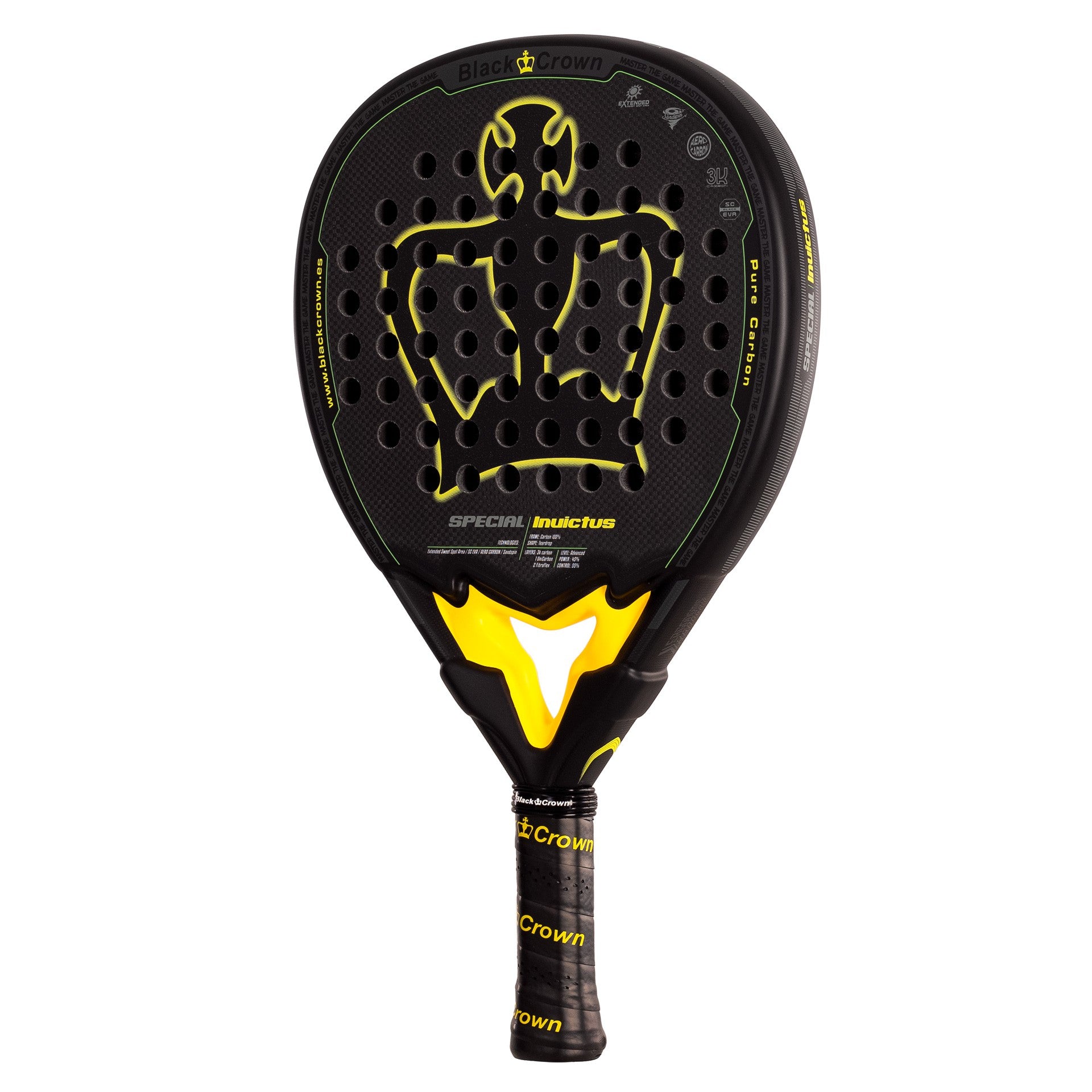 RAQUETTE DE PADEL BLACK CROWN SPECIAL INVICTUS