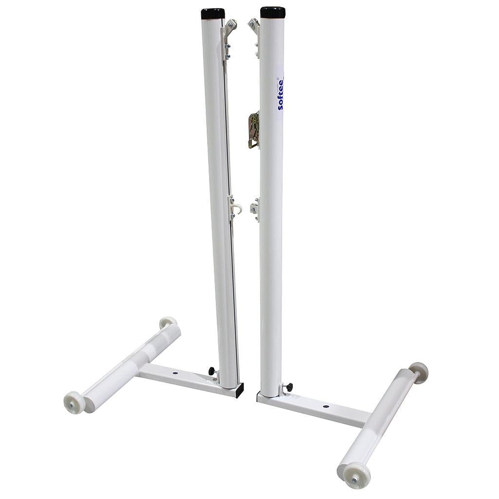 SET OF 2 DELUXE ALUMINUM BADMINTON POSTS 90MM TUBE