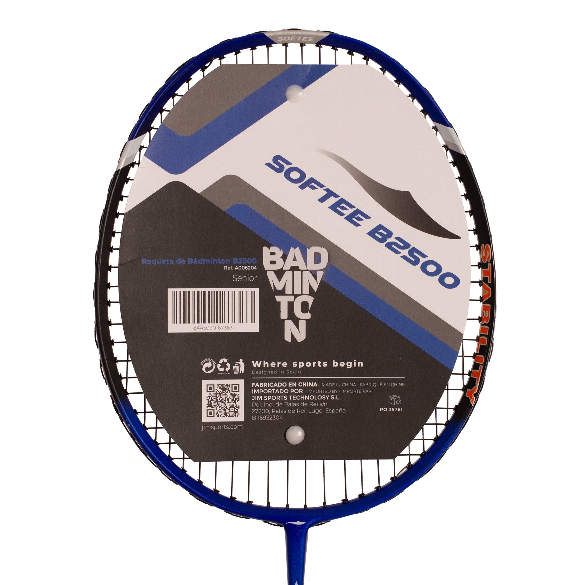 RAQUETTE DE BADMINTON SOFTEE B2500