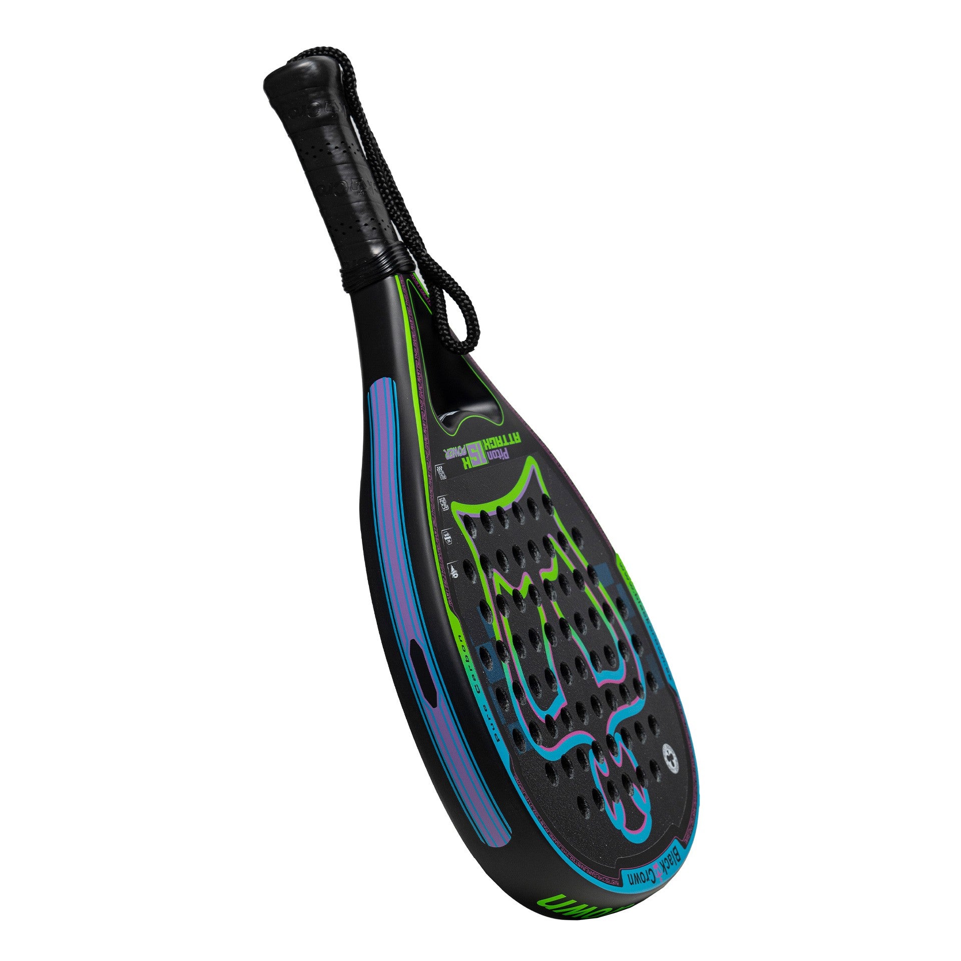 RAQUETTE DE PADEL BLACK CROWN PITON ATTACK 15K POWER