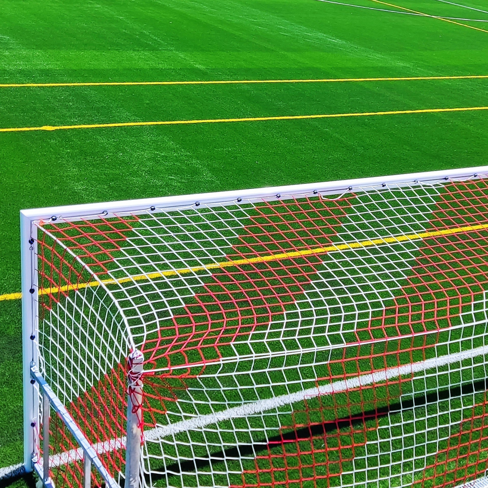 FOOTBALL 7 ALUMINIUM GOAL POSTS 90MM FOLDABLE HOT-DIPPED GALVANIZED