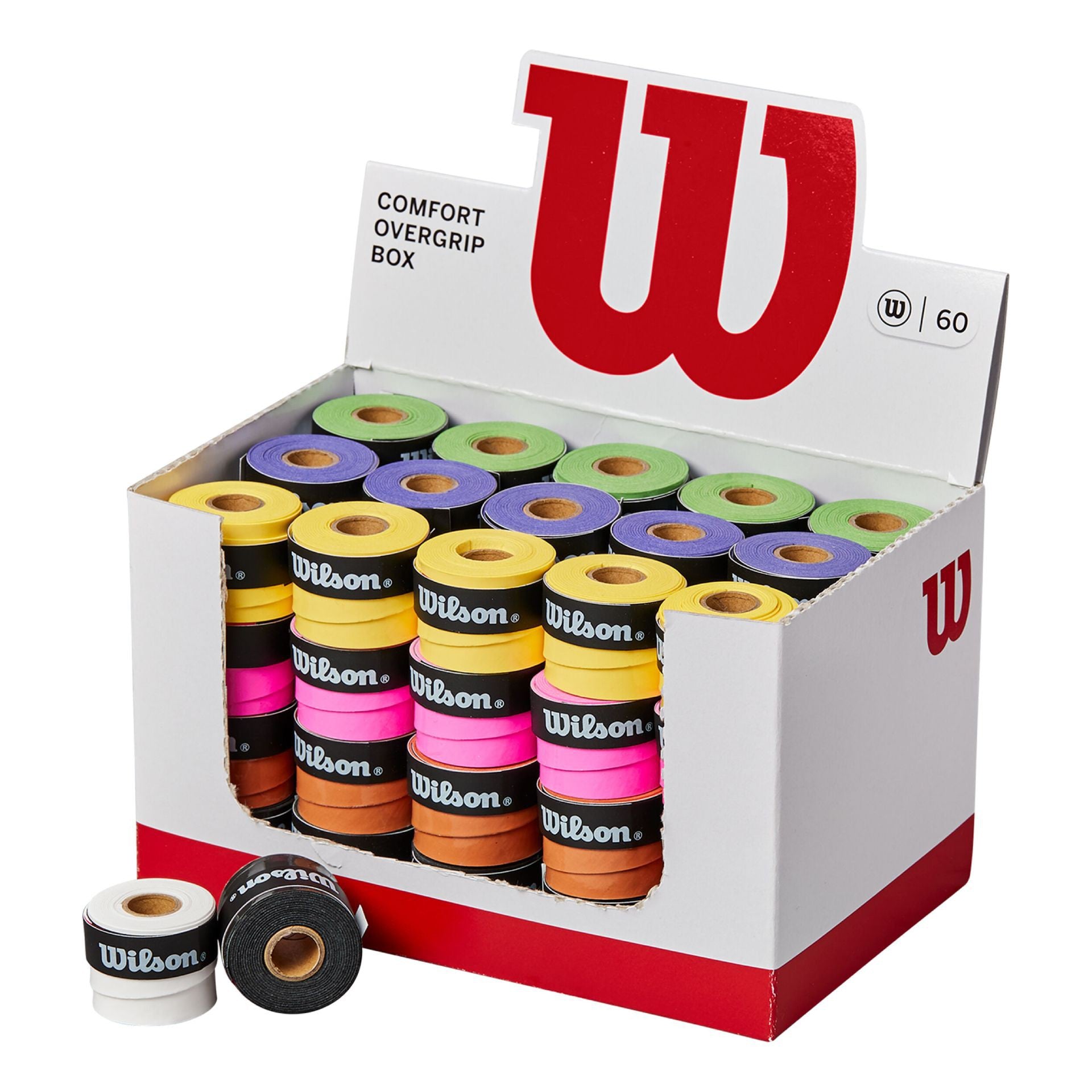 BOÎTE DE 60 SURGRIPS WILSON COULEURS ASSORTIES
