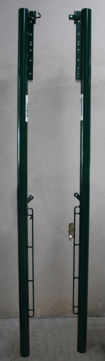 METALLIC FIXED VOLLEYBALL POSTS, ADJUSTABLE FOR TENNIS