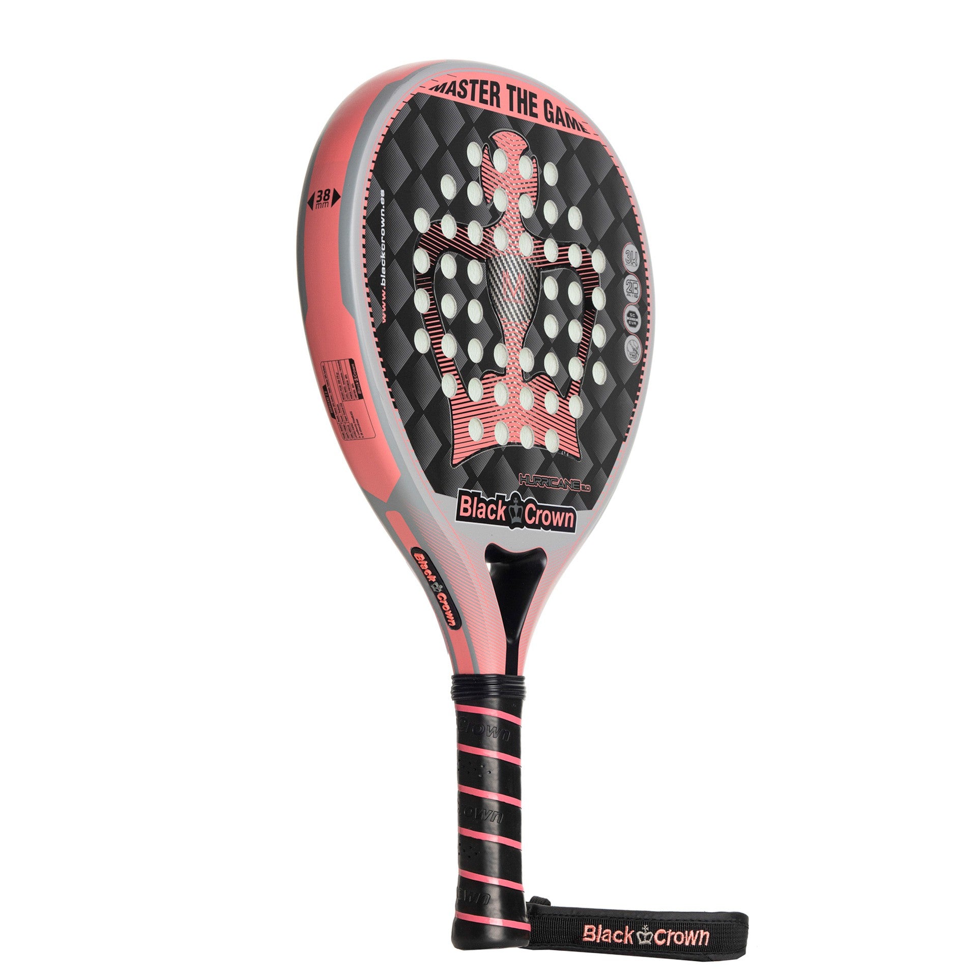 RAQUETTE DE PADEL BLACK CROWN HURRICANE 2.0