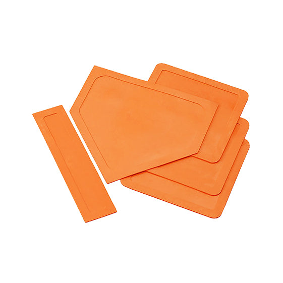 RUBBER BASEBALL BASES SET - 3 BASES AND 1 HOME BASE