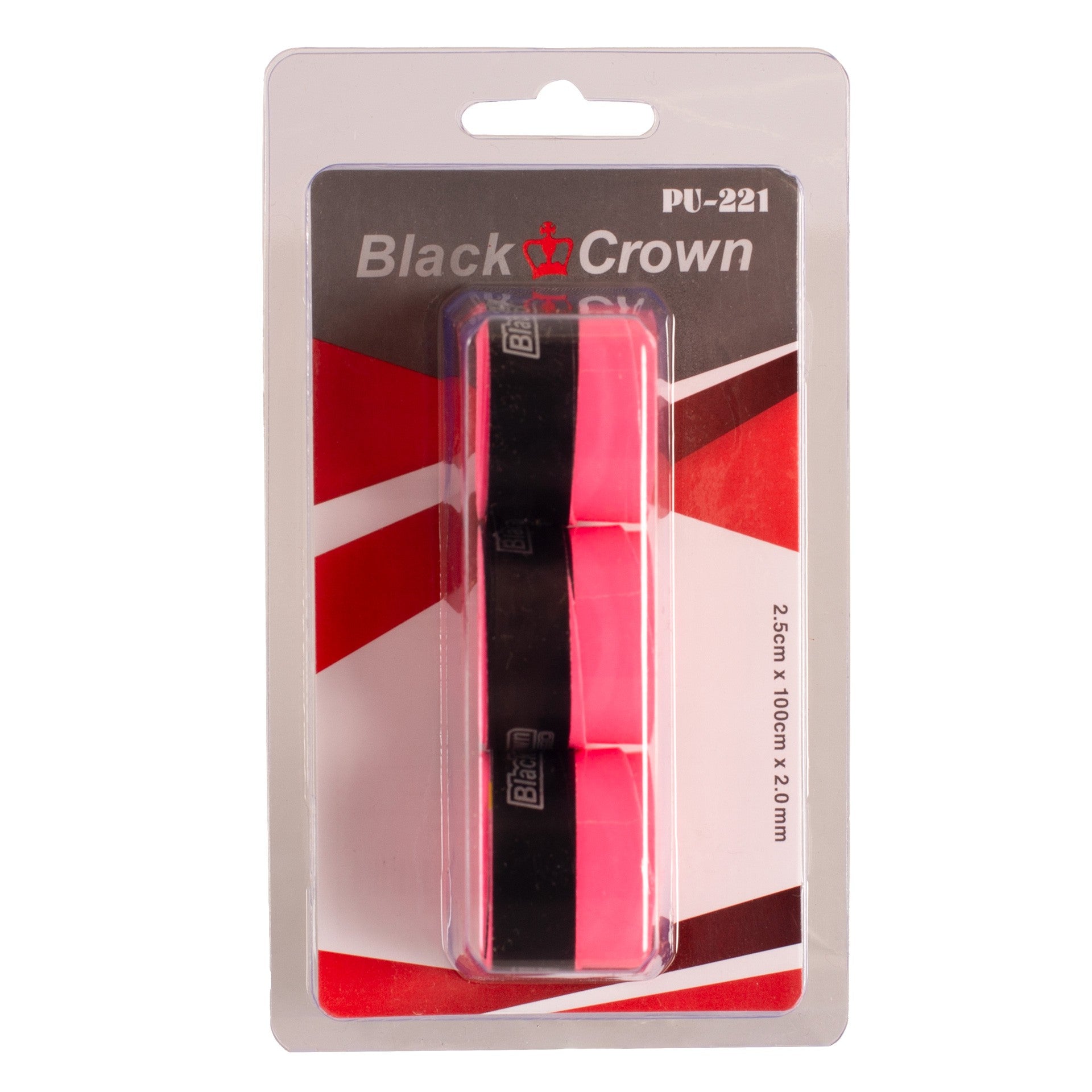 BLISTER 3 OVERGRIPS BLACK CROWN PERFORATED
