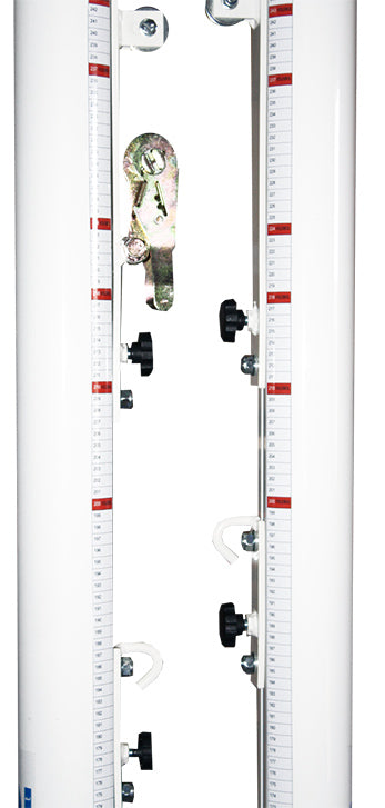 SET OF 2 FIXED ALUMINUM MULTI-HEIGHT POSTS, 90MM TUBE
