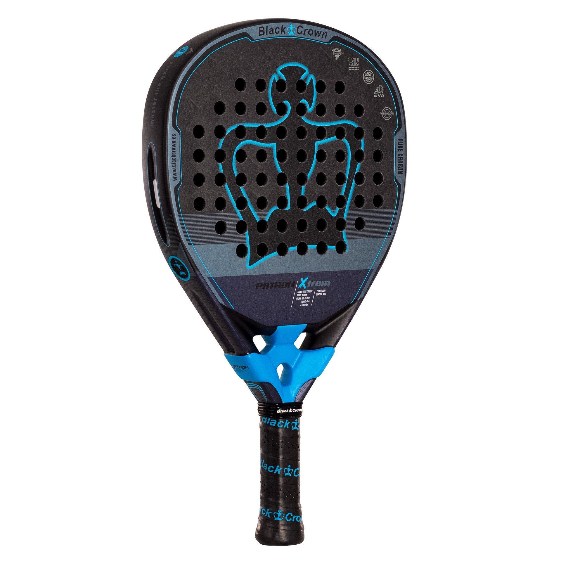 RAQUETTE DE PADEL BLACK CROWN PATRON XTREM
