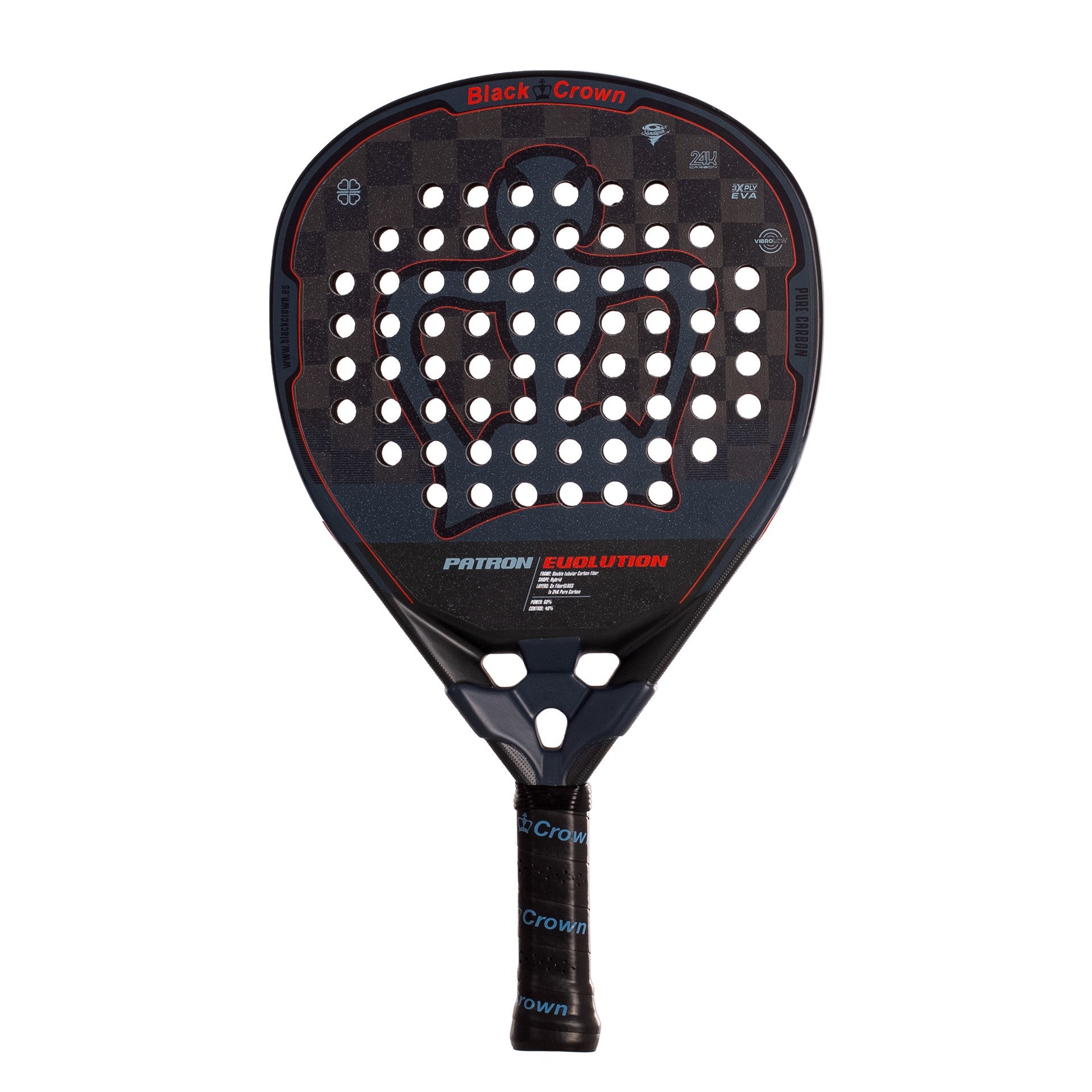 RAQUETTE DE PADEL BLACK CROWN PATRON EVOLUTION
