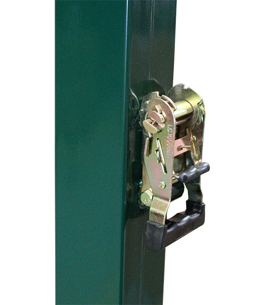 SET OF MOVABLE SQUARE METAL VOLLEYBALL POSTS 80X80MM