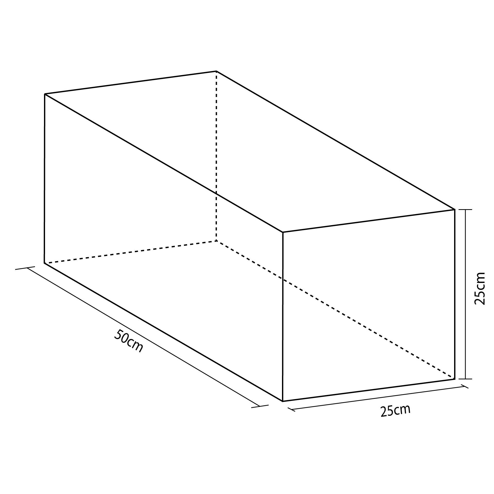 MEDIUM RECTANGLE FIGURE 50X25X25CM