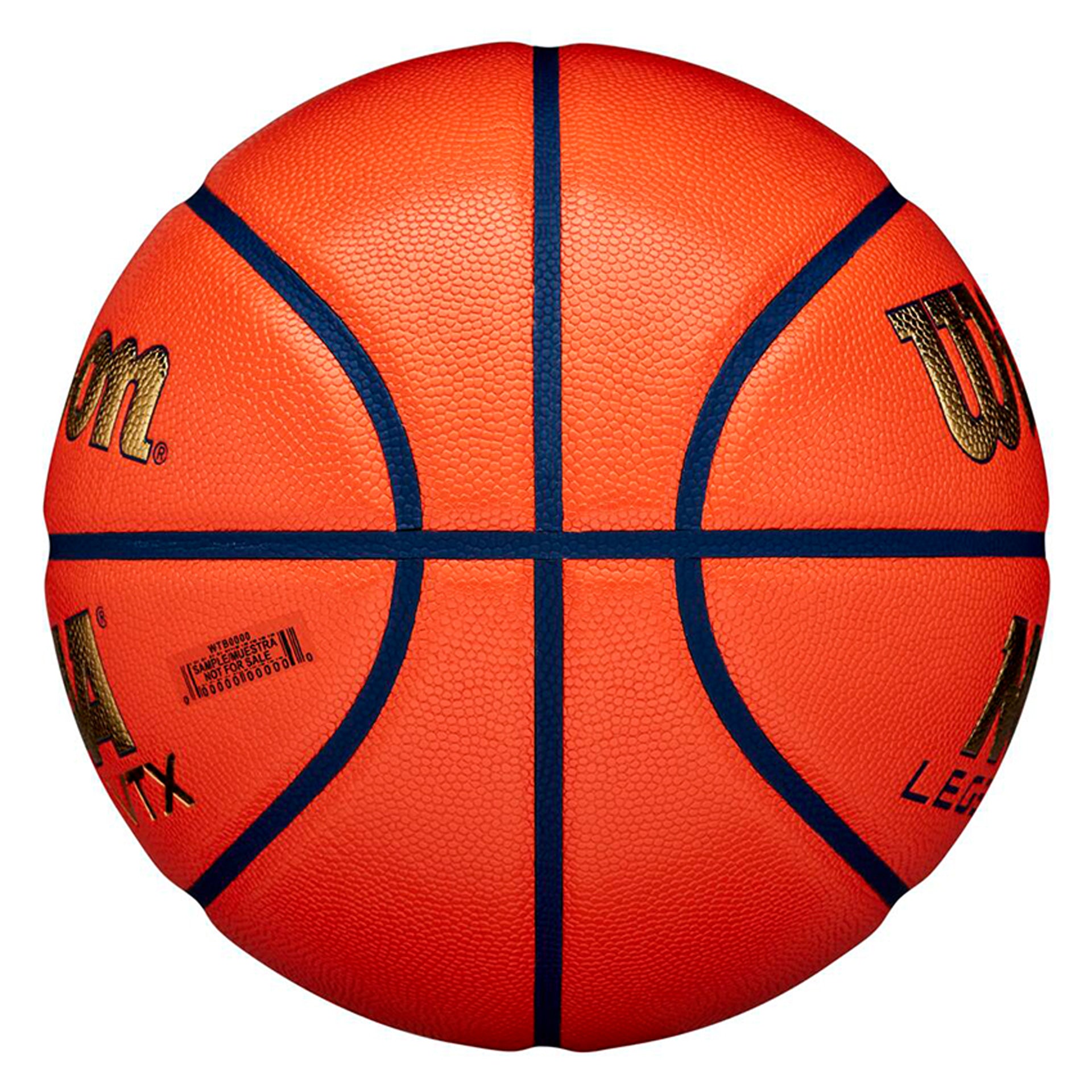 BALLON BASKET WILSON NCAA LEGEND VTX BSKT ORANGE/GOLD TAILLE 7