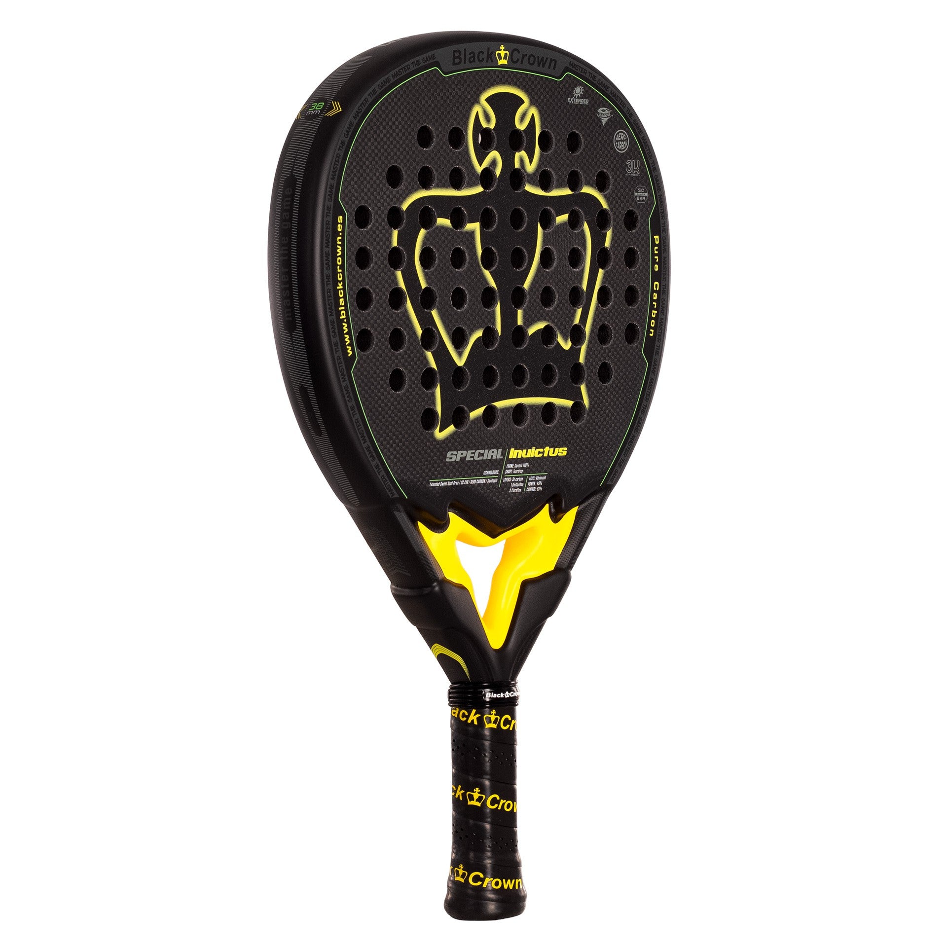 RAQUETTE DE PADEL BLACK CROWN SPECIAL INVICTUS