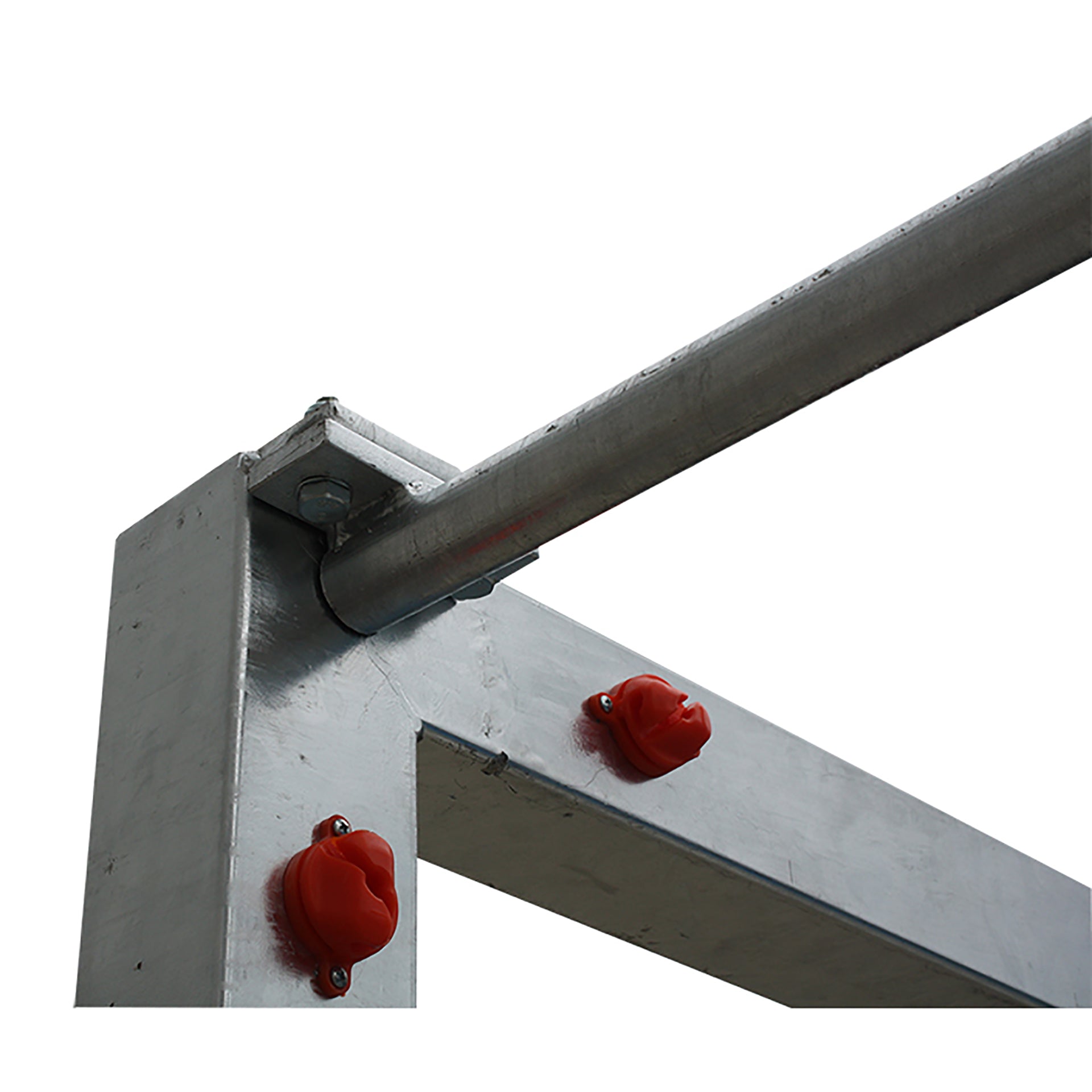 SET OF GALVANIZED METALLIC FOOTBALL/HANDBALL GOALS, PORTABLE, 80X80MM WITH 80X40MM BASE