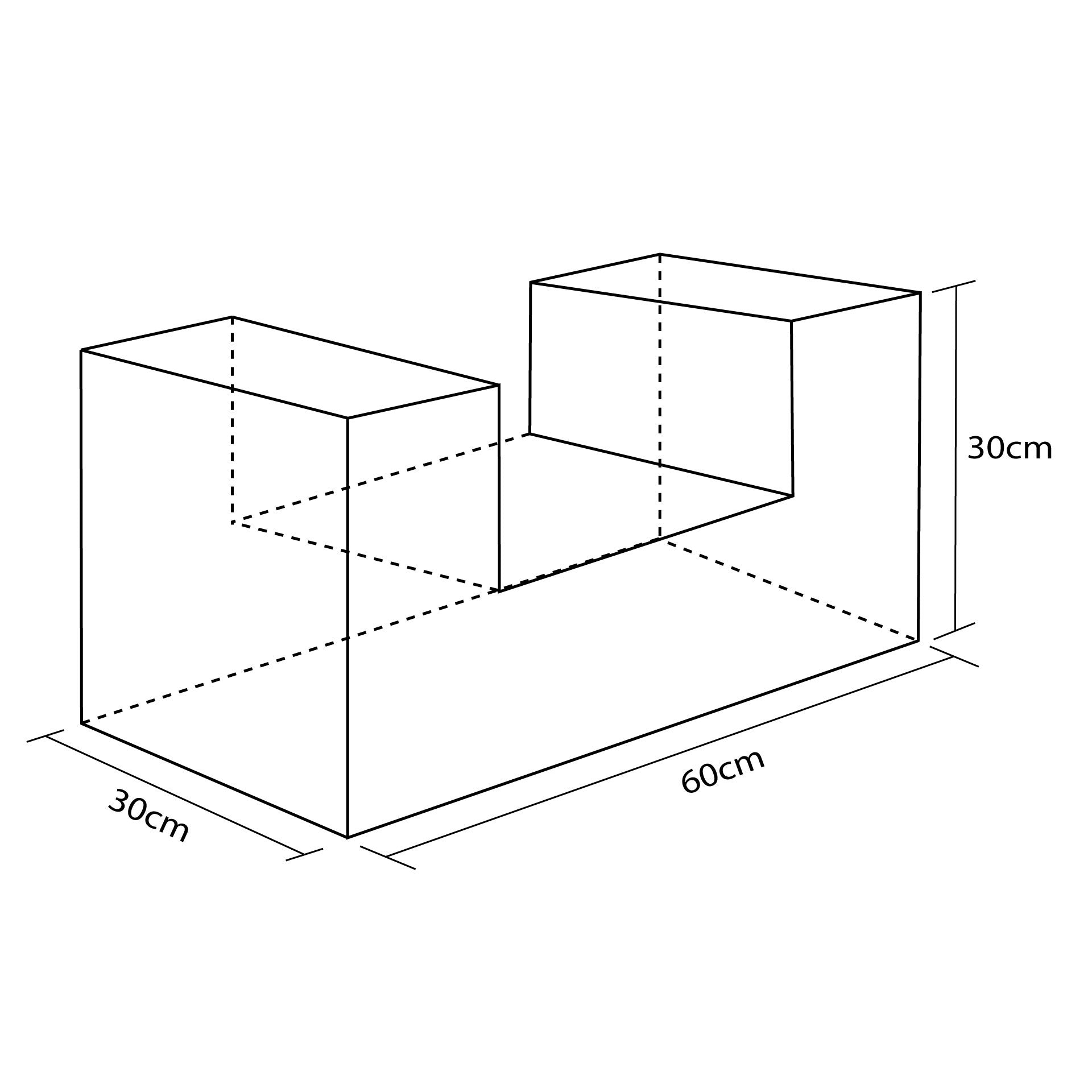 MINIATURE STRAIGHT SEAT FIGURE 30X60X30CM
