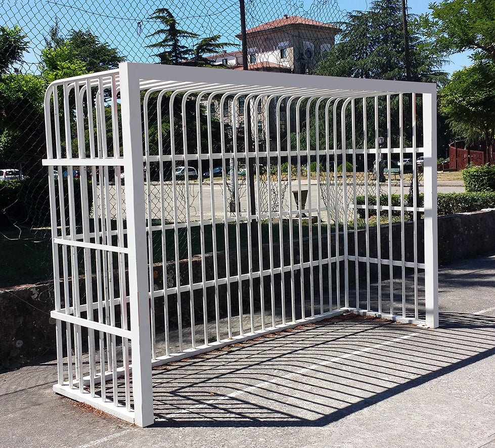 ANTIVANDALISM METAL SOCCER/HANDBALL GOALS 80X80MM