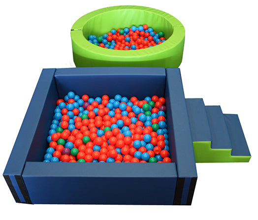OVAL POOL PLUS BALL PIT, 300X150X40CM HIGH X 15CM WIDE (CONVERTIBLE INTO TWO)