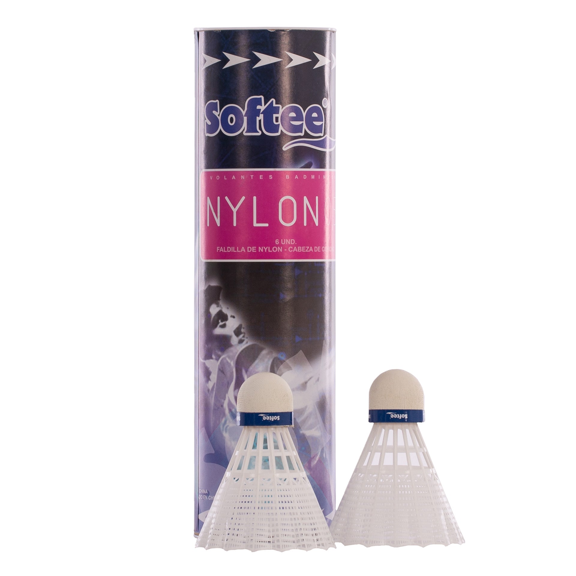SOFTEE BADMINTON SHUTTLECOCKS 0.5 6PCS