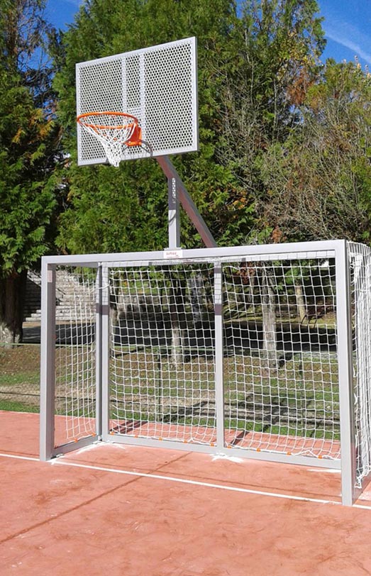 FUTSAL/HANDBALL GOALS - GRAY BASKETBALL HOOP