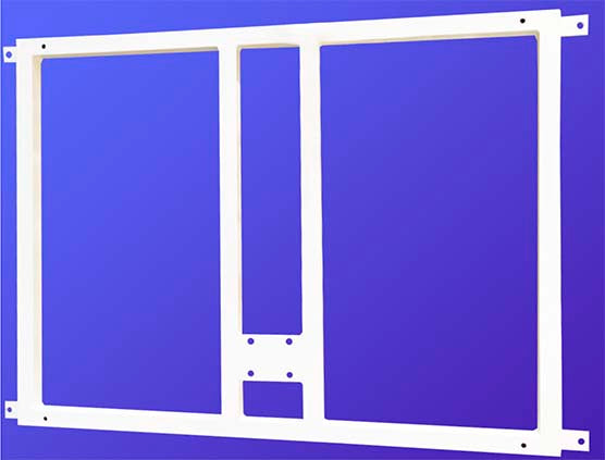 METAL SUPPORT FOR ATTACHING MINI-BASKETBALL BACKBOARD AND RIM TO THE WALL