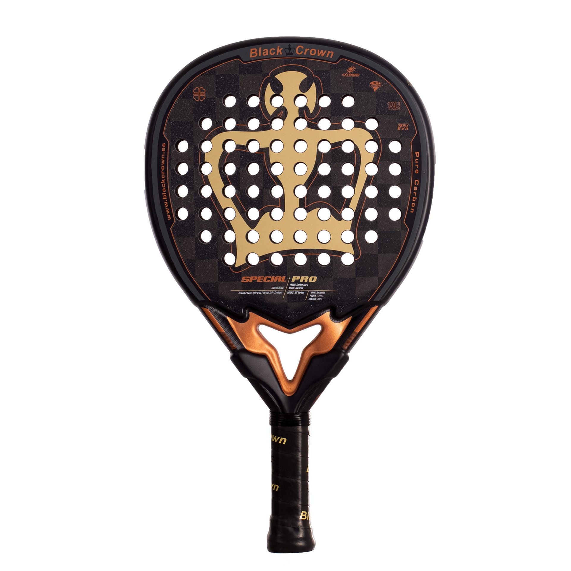 RAQUETTE DE PADEL BLACK CROWN SPECIAL PRO