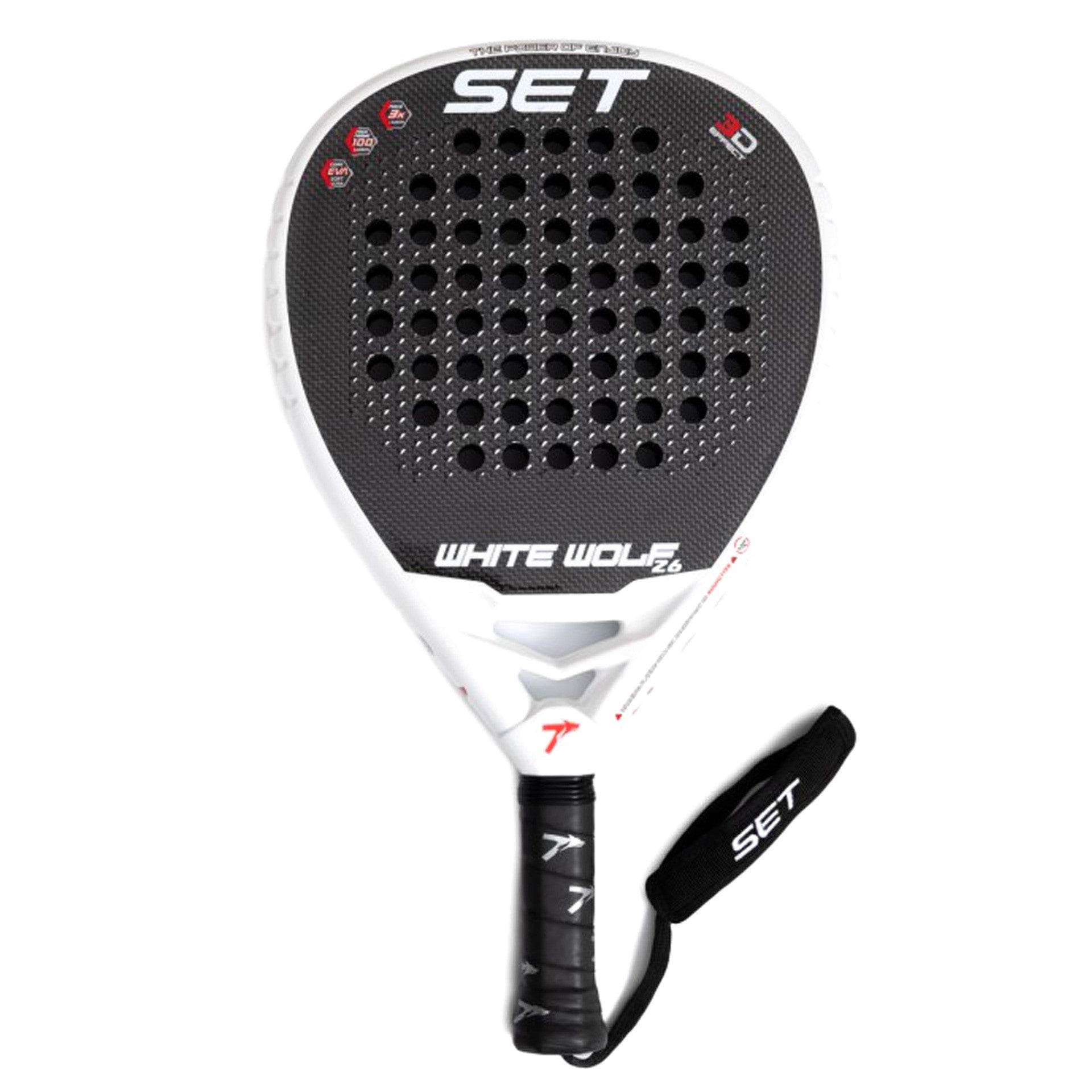 PALA DE PÁDEL SET WHITE WOLF