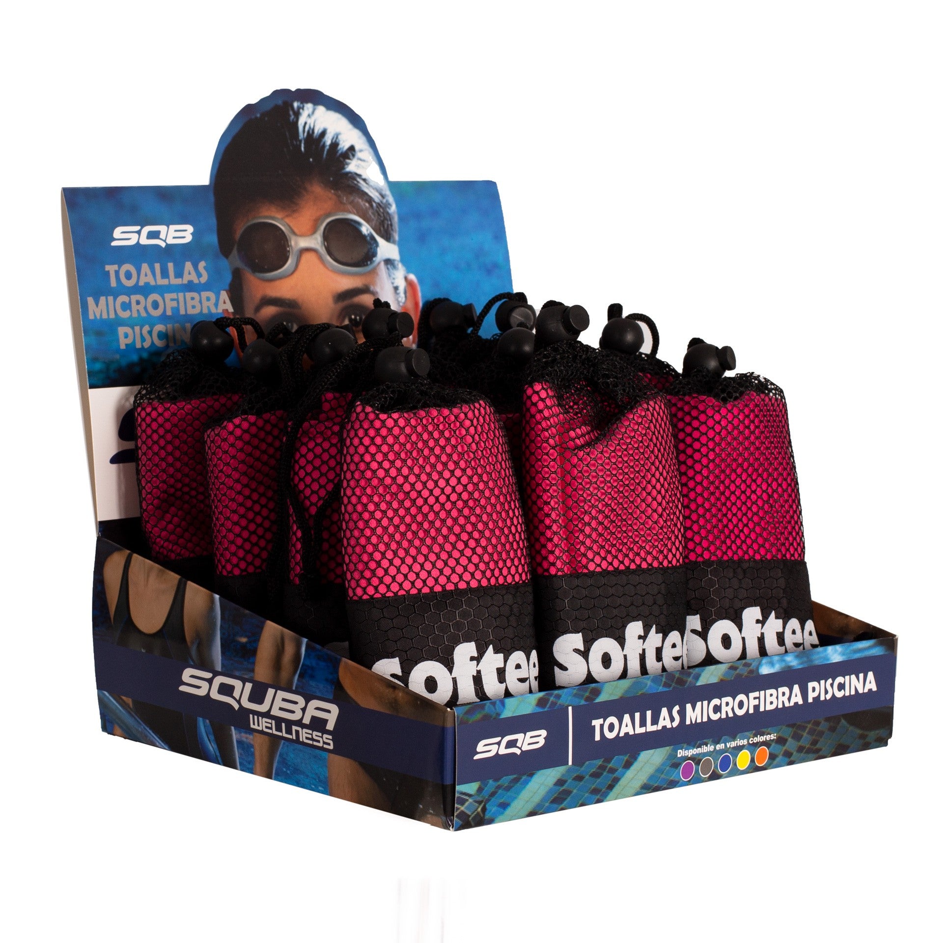 PRÉSENTOIR SERVIETTES MICROFIBRE - POUR 12 UNITÉS -