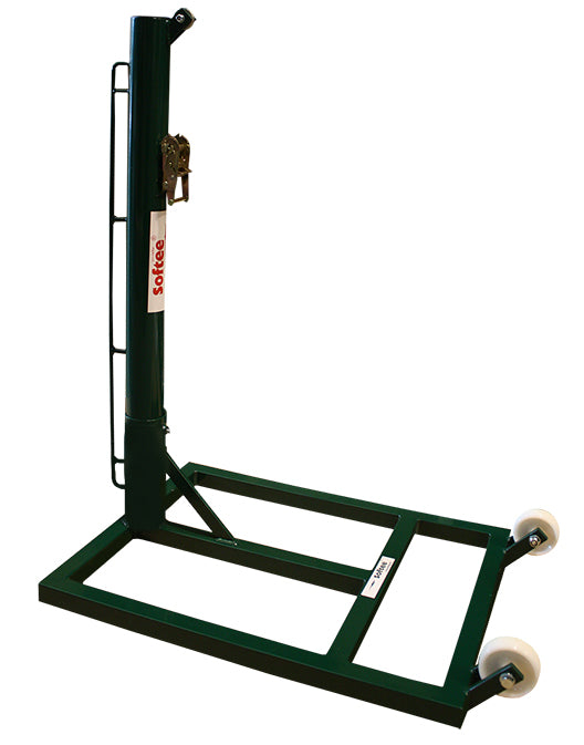JEU DE POTEAUX DE TENNIS MÉTALLIQUES Ø 80 MM DÉPLAÇABLES