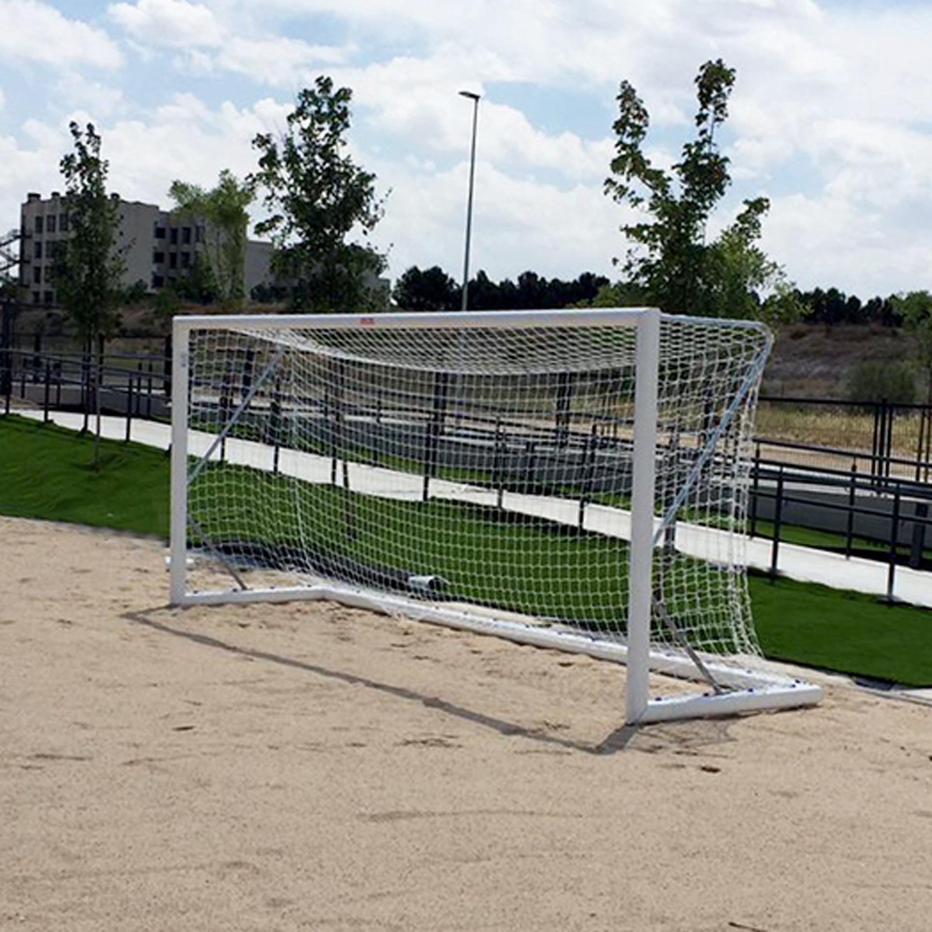 JEU DE BUTS DE FOOT DE PLAGE EN ALUMINIUM 90MM DÉPLAÇABLES