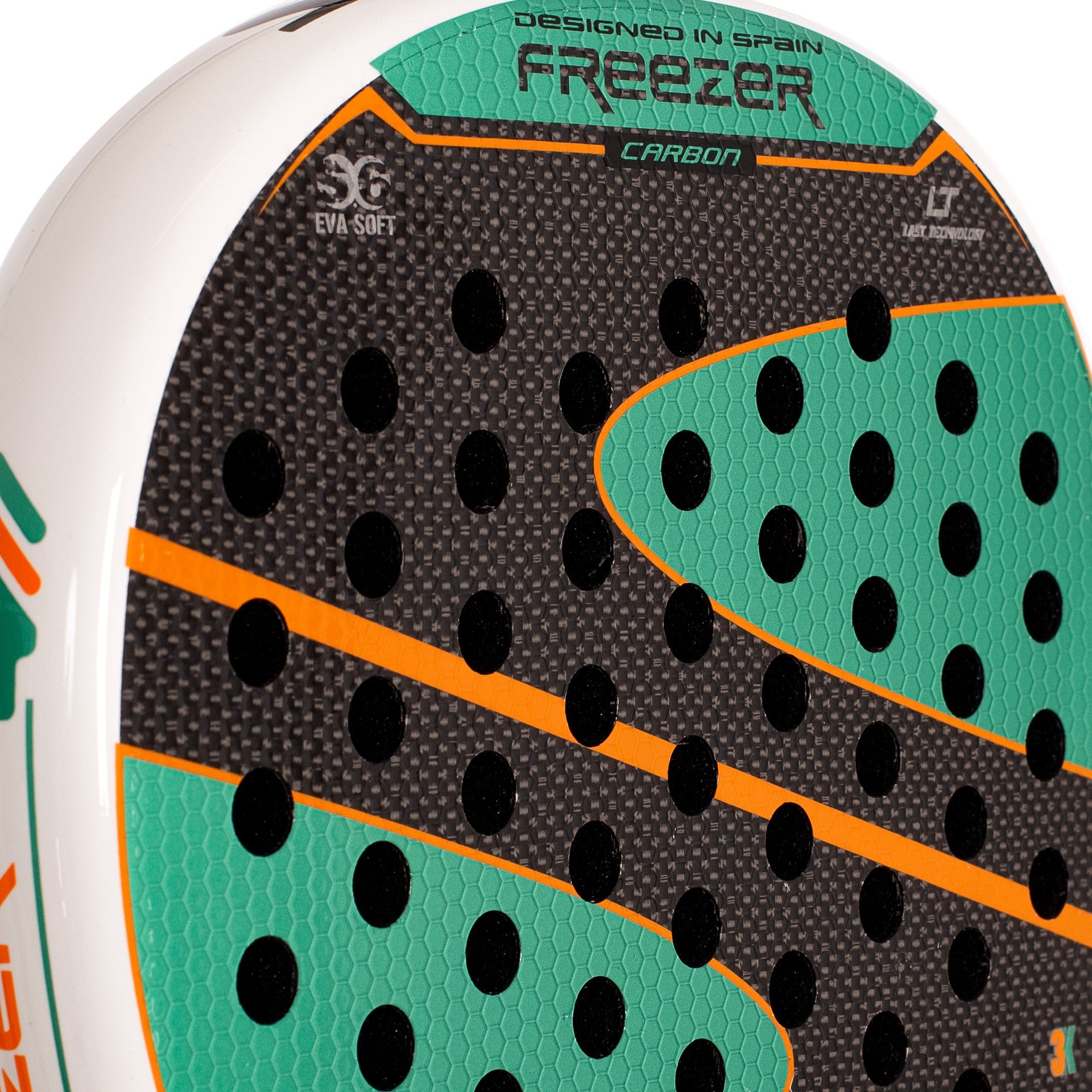 RAQUETTE DE PADEL SOFTEE FREEZER CARBON 3K VERTE SFT
