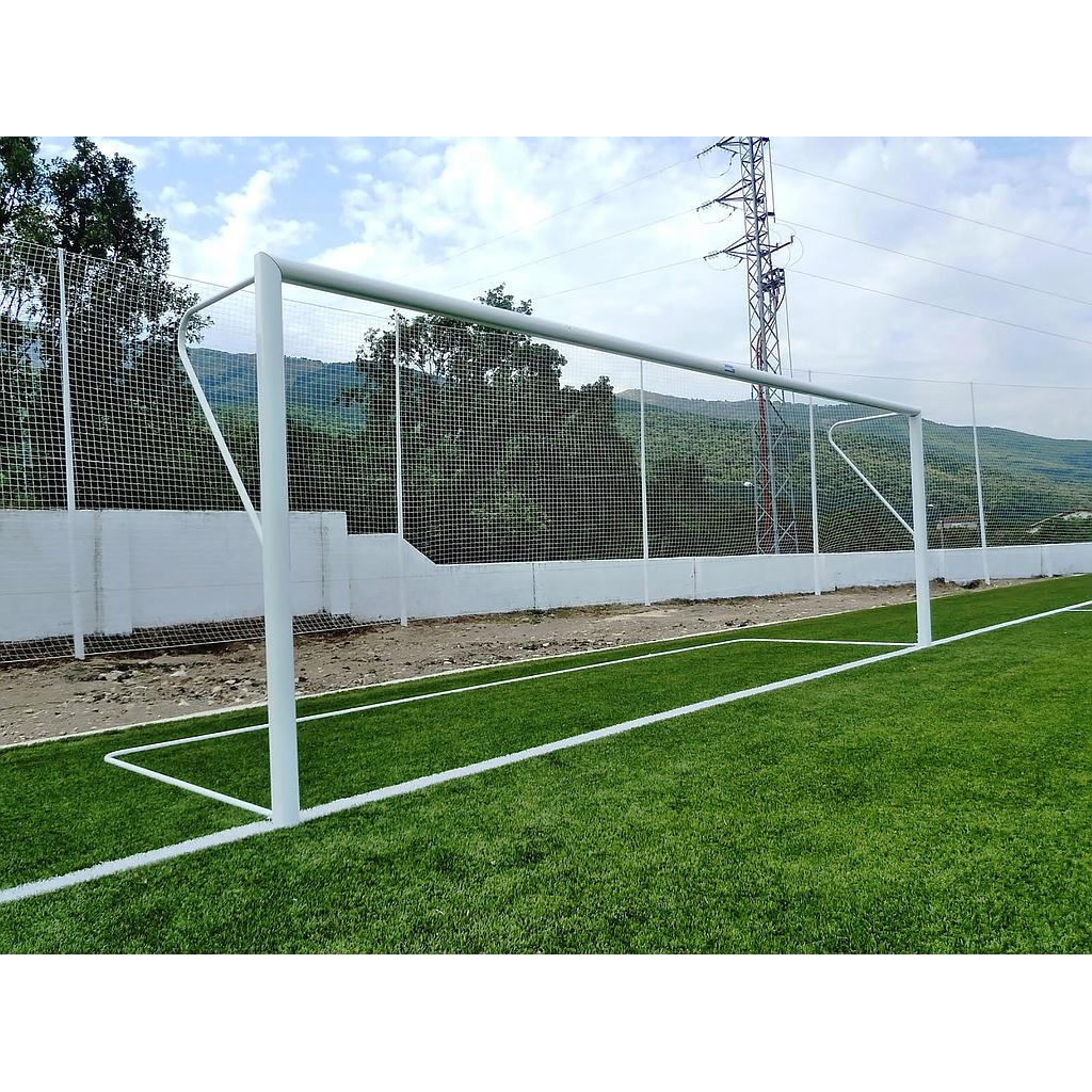 ALUMINUM SOCCER GOALS 11-A-SIDE 120X100 MM FIXED