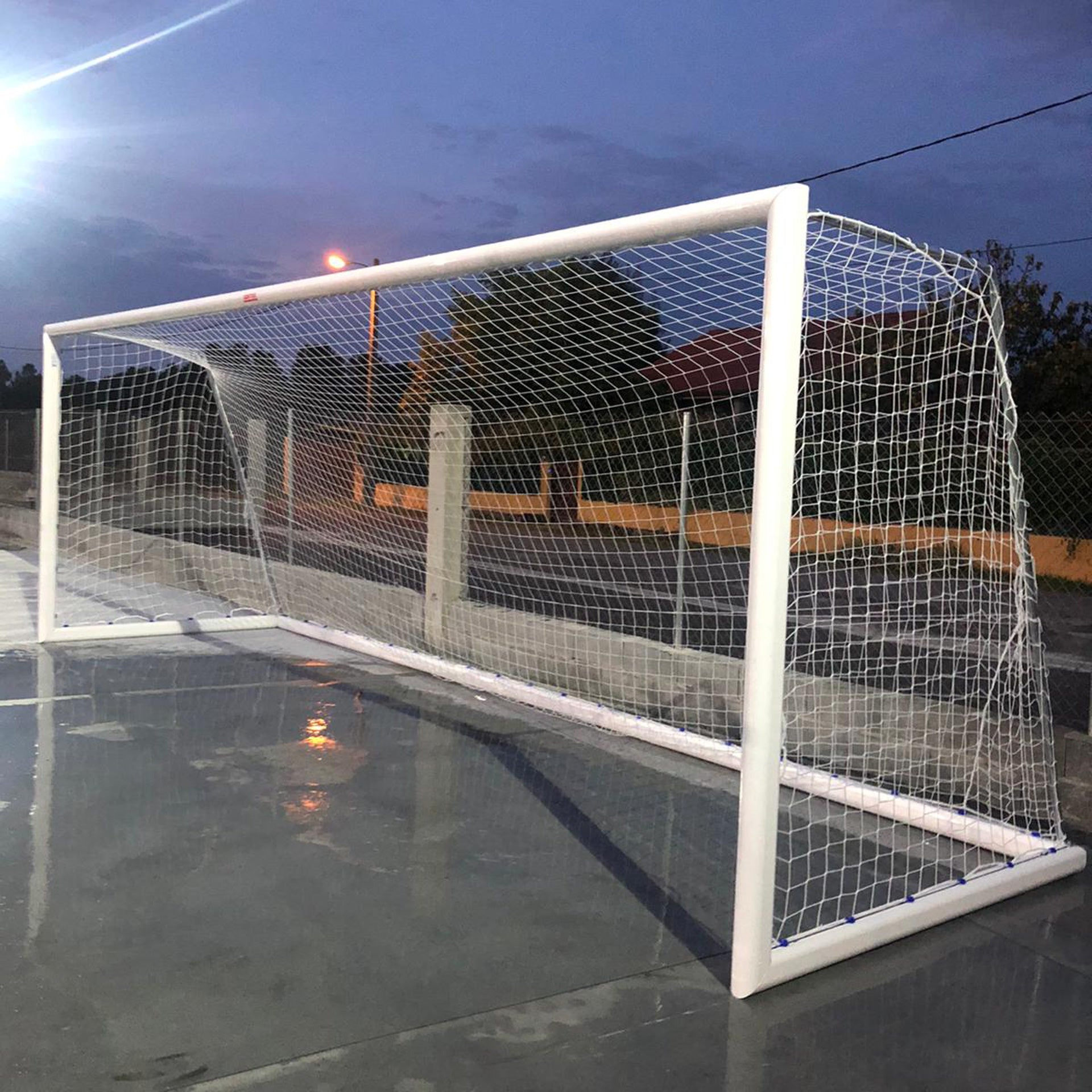 ALUMINIUM SOCCER GOALS FOR 11-A-SIDE FOOTBALL 120X100 MM MOBILE