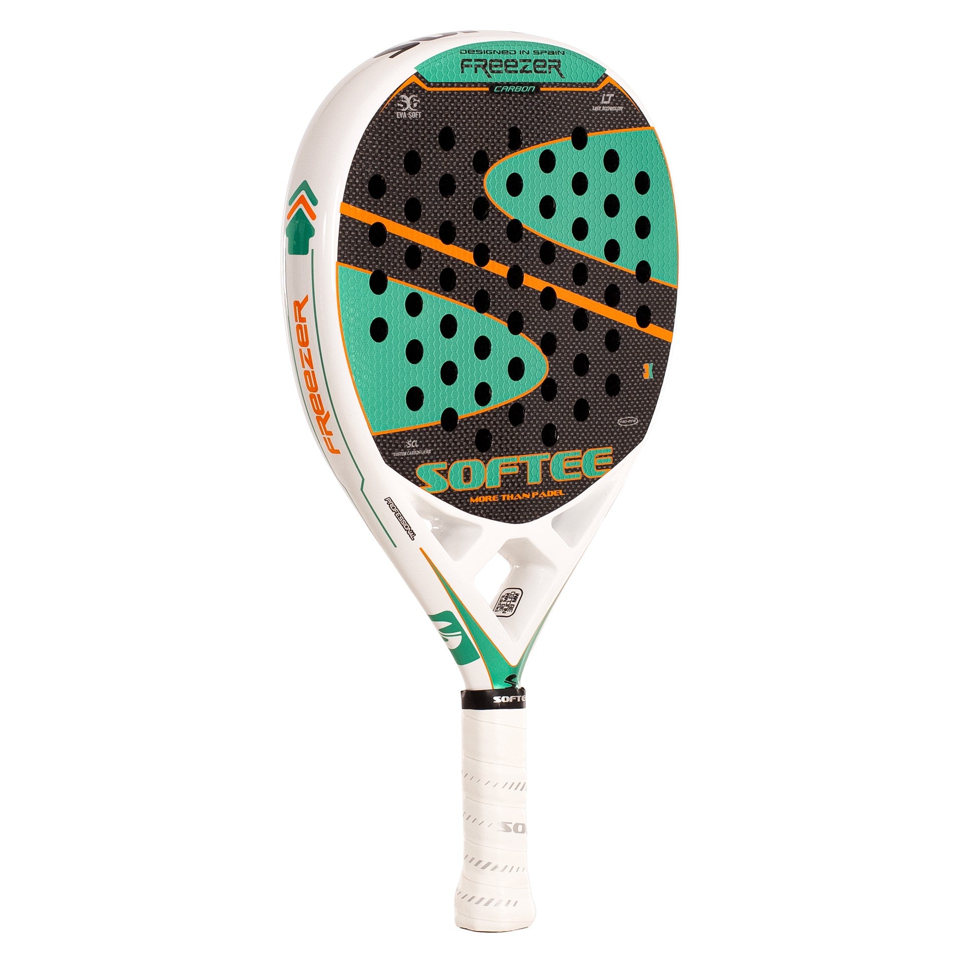 RAQUETTE DE PADEL SOFTEE FREEZER CARBON 3K VERTE SFT