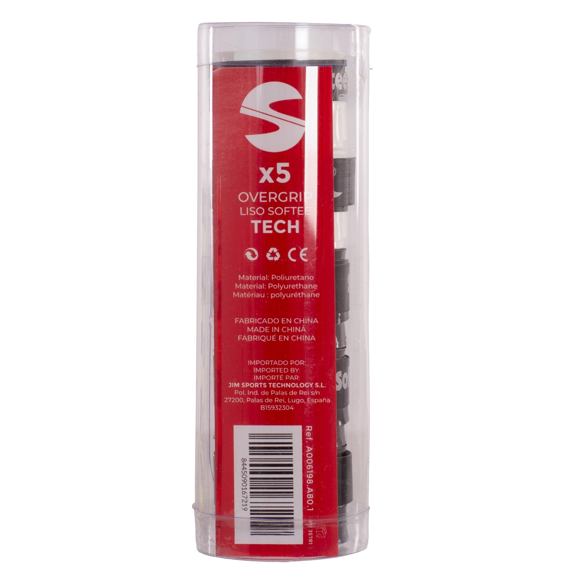 PACK DE 5 SURGRIPS LISSES SOFTEE TECH