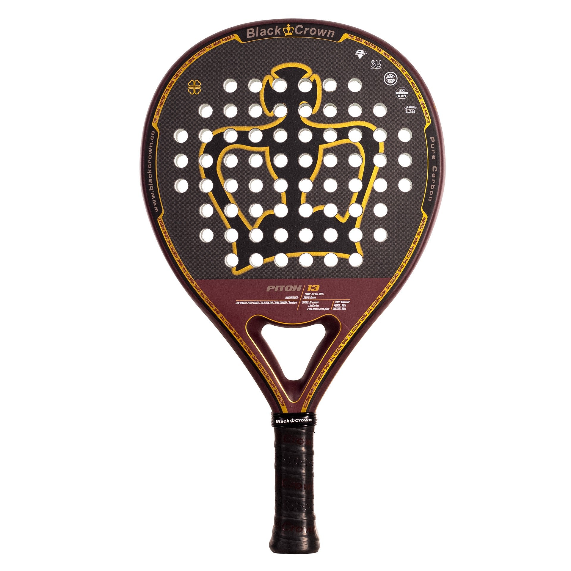 RAQUETTE DE PADEL BLACK CROWN PITON 13