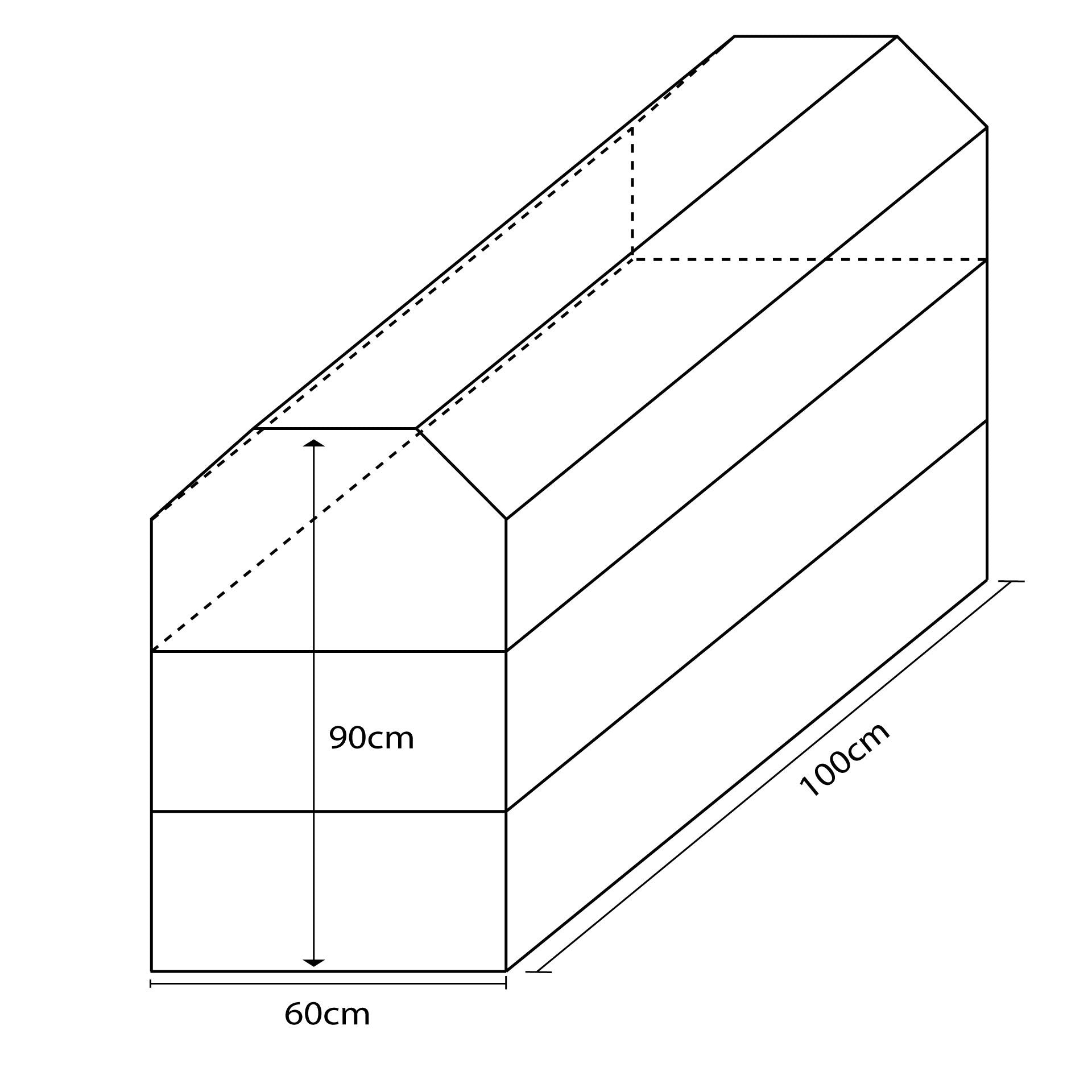 PYRAMIDAL FOAM DISMANTLING PLINTH -THREE PIECES- 100X60X90CM