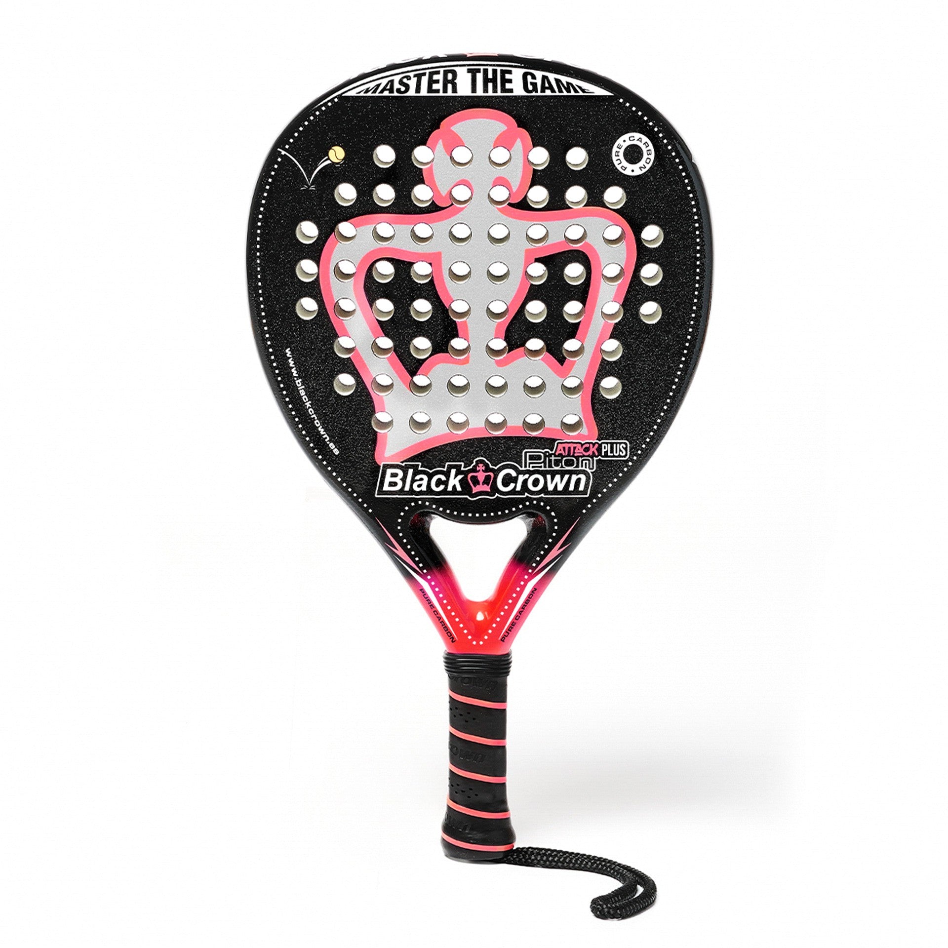 RAQUETTE DE PADEL BLACK CROWN PITON ATTACK PLUS